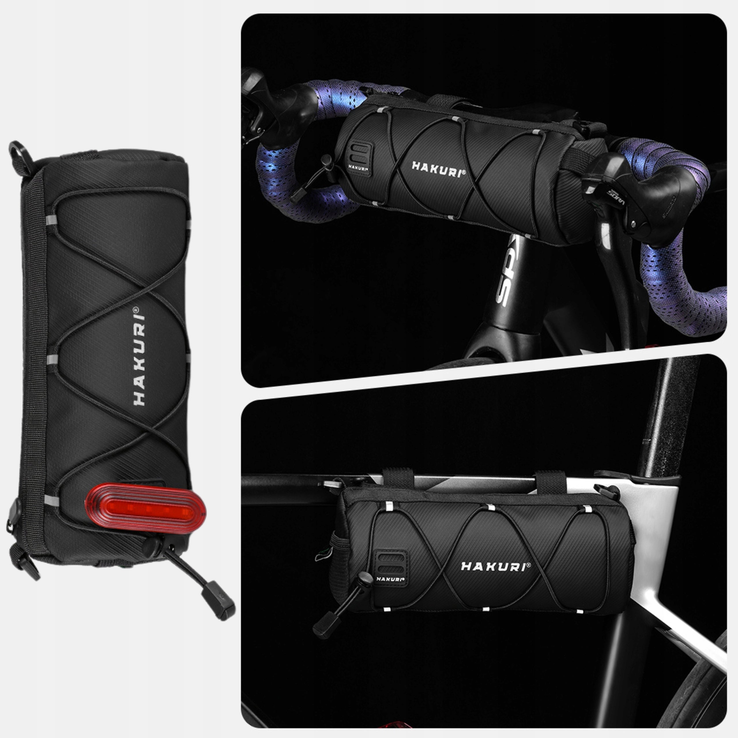Bicycle Pouch Bag Tube Waterproof Spacious for Steering Wheel Frame 2in1 LARGE EAN (GTIN) 5907426618022