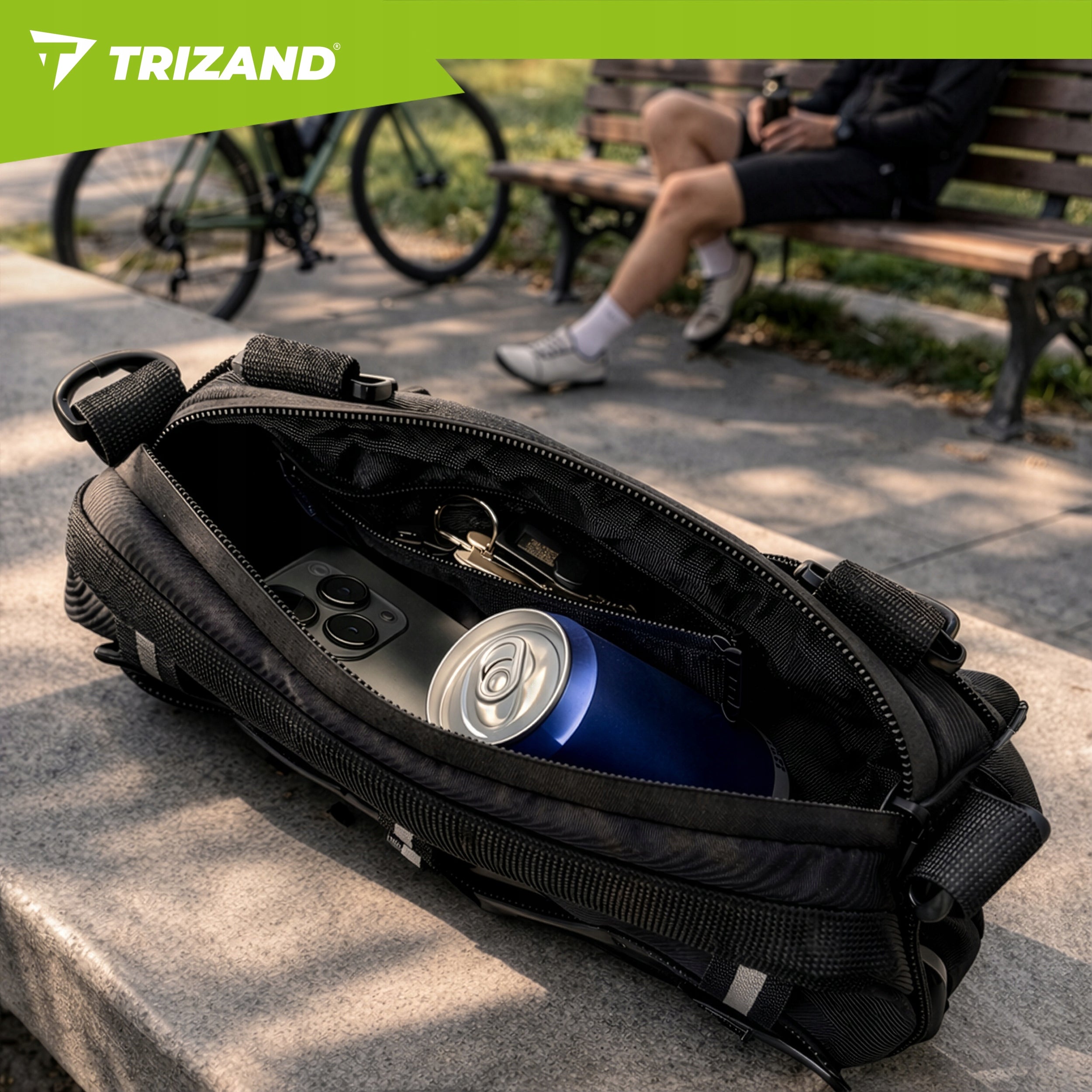 Bicycle Pouch Frame Bag Bicycle Phone Steering Wheel Spacious Waterproof Kind universal