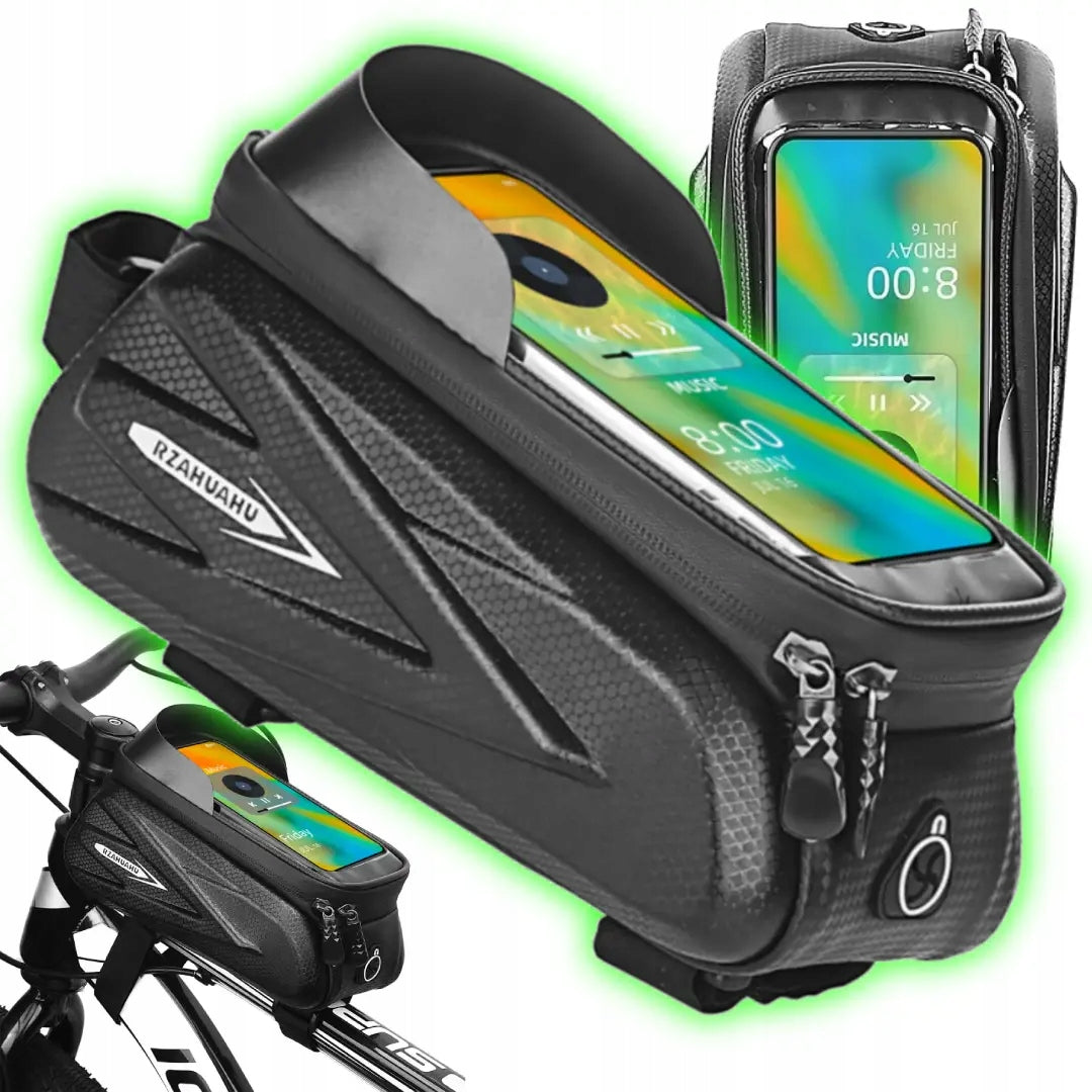 Bicycle Pouch Front for Bicycle Frame Rzahuahu Bag Phone Holder Packaging status original