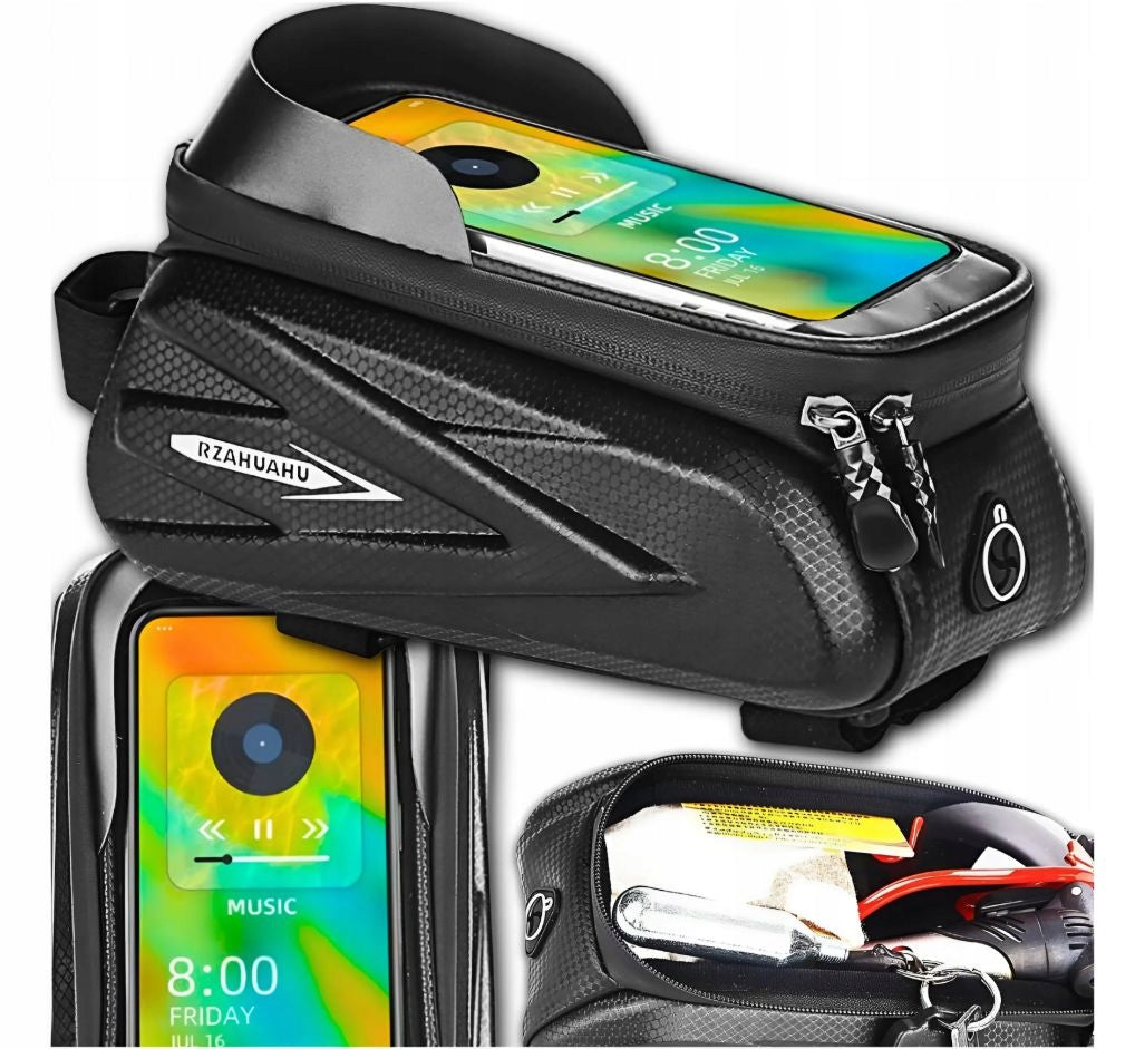 Bicycle Pouch Holder Bicycle Bag Case for Phone Waterproof Bicycle Color black