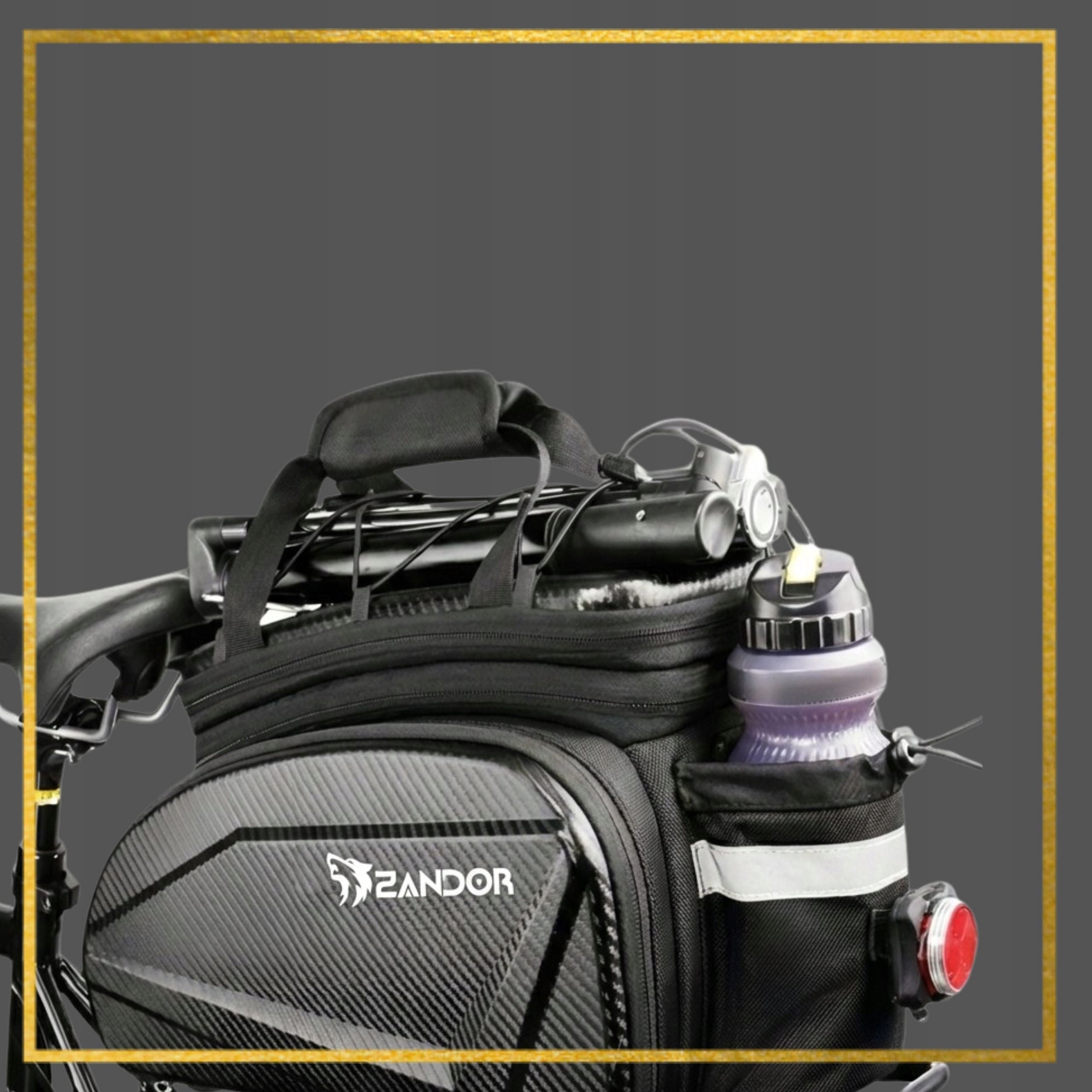 Bicycle Pouch LARGE Luggage Bag 3in1 14L 17L 35L Waterproof Rigid Packaging status original