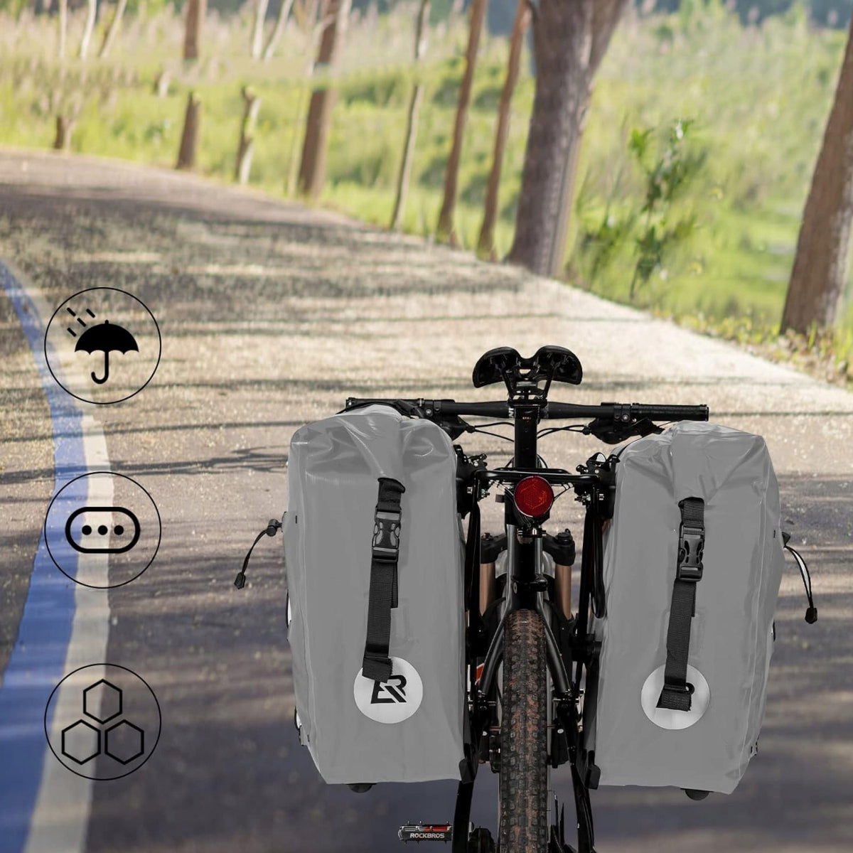 Bicycle Pouch for Rear Bike Rack Bicycle Bag Waterproof Bags Brand Rockbros