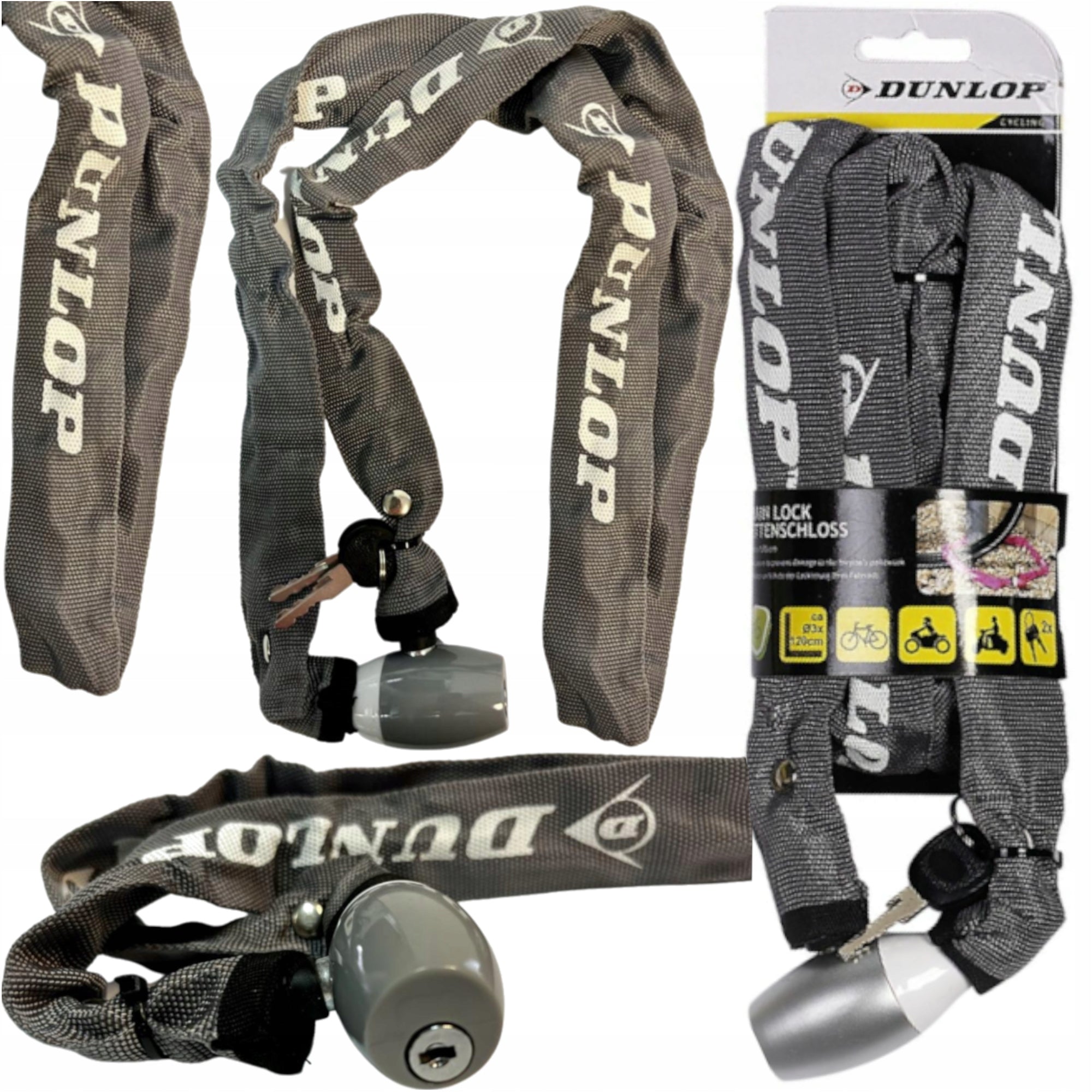 Bicycle Protection Chain 120cm Grey