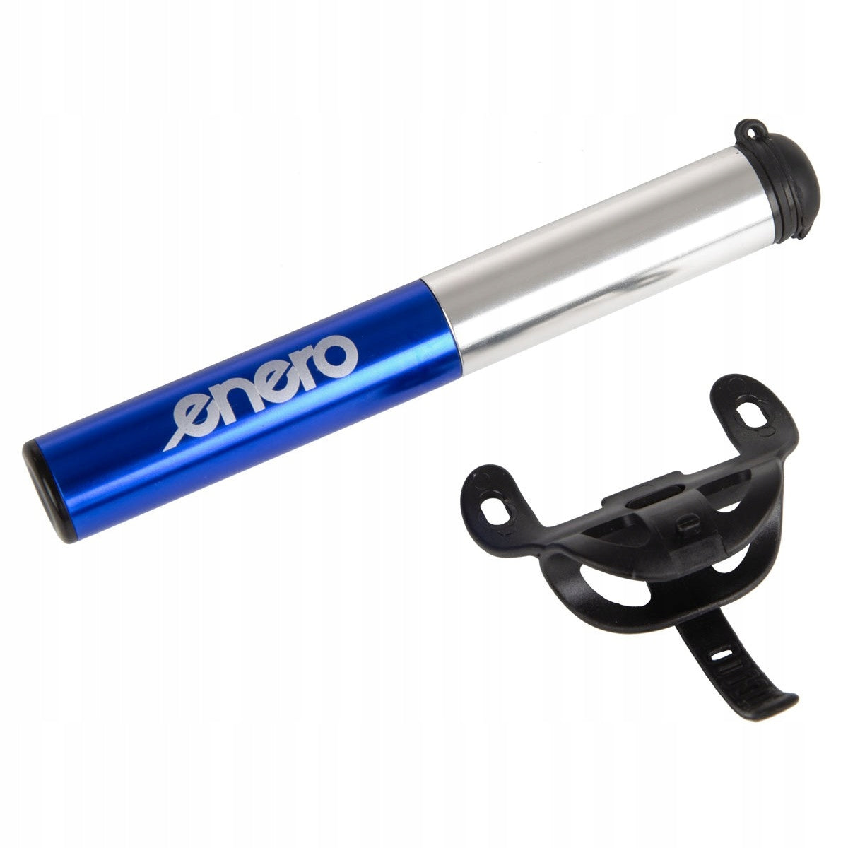 Bicycle Pump Alu Enero 22x191MM Blue 1033136 Enero Manometer yes