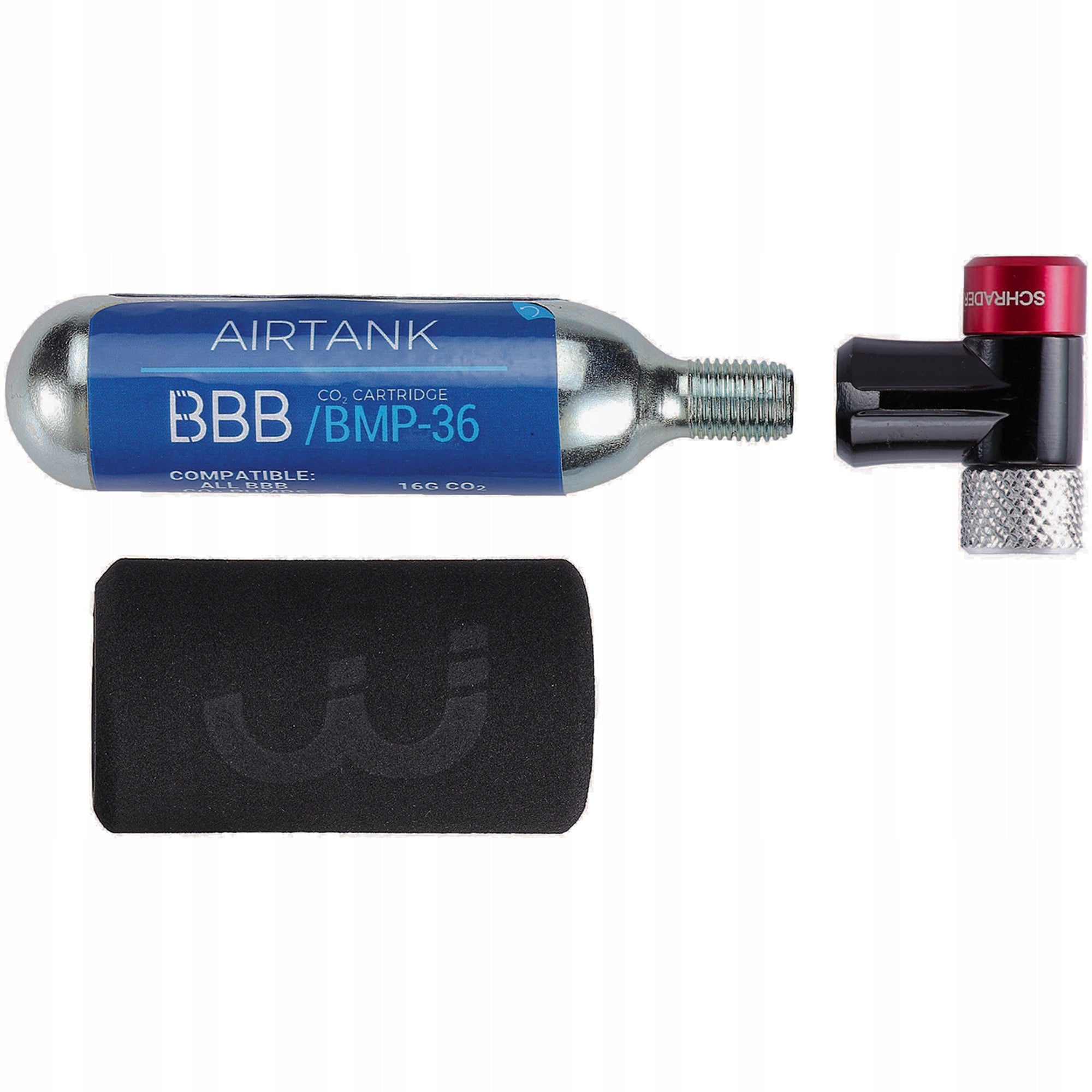 Bicycle Pump BBB Co2 Airspeed Black
