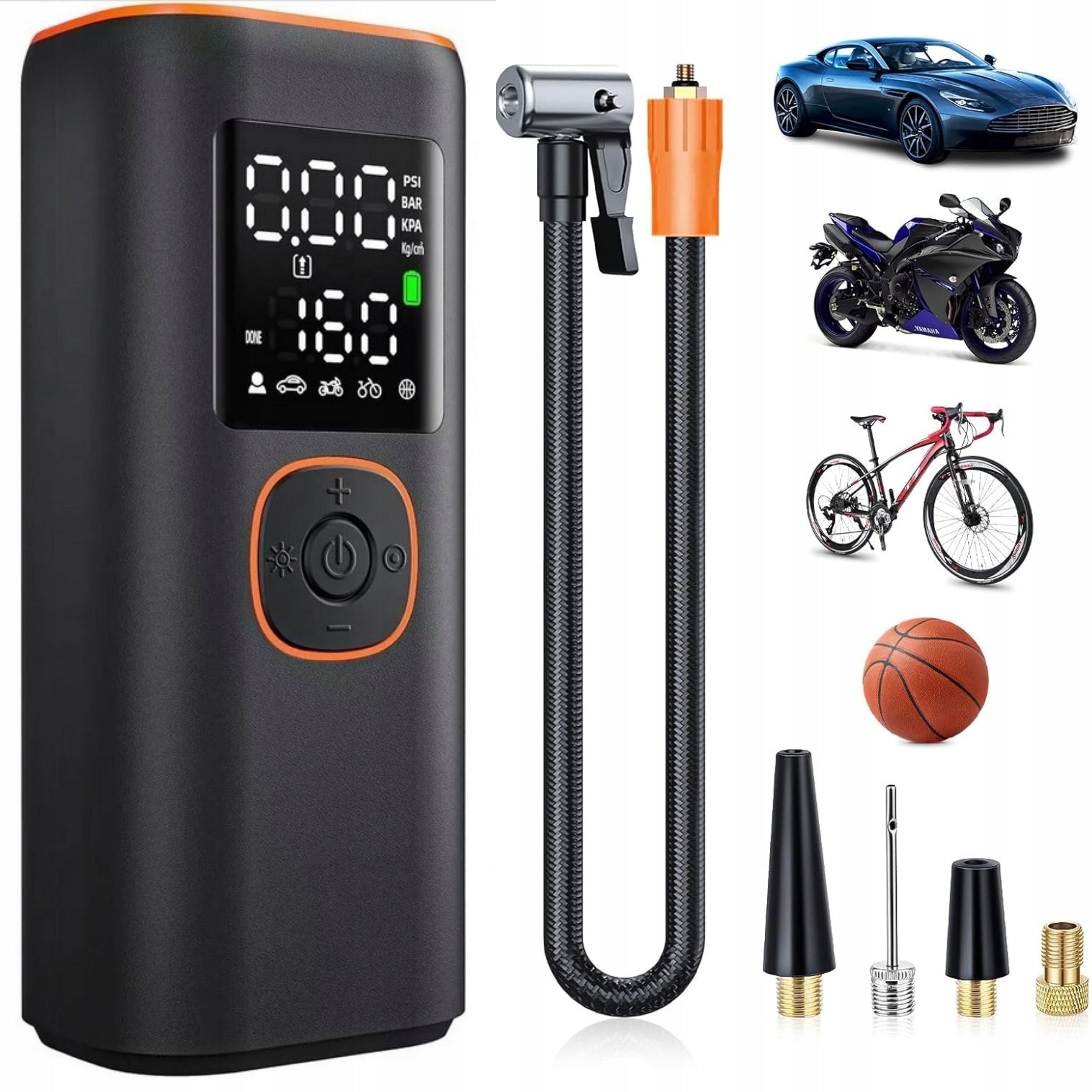 Bicycle Pump Car Compressor Cordless Powerbank 7500mAh