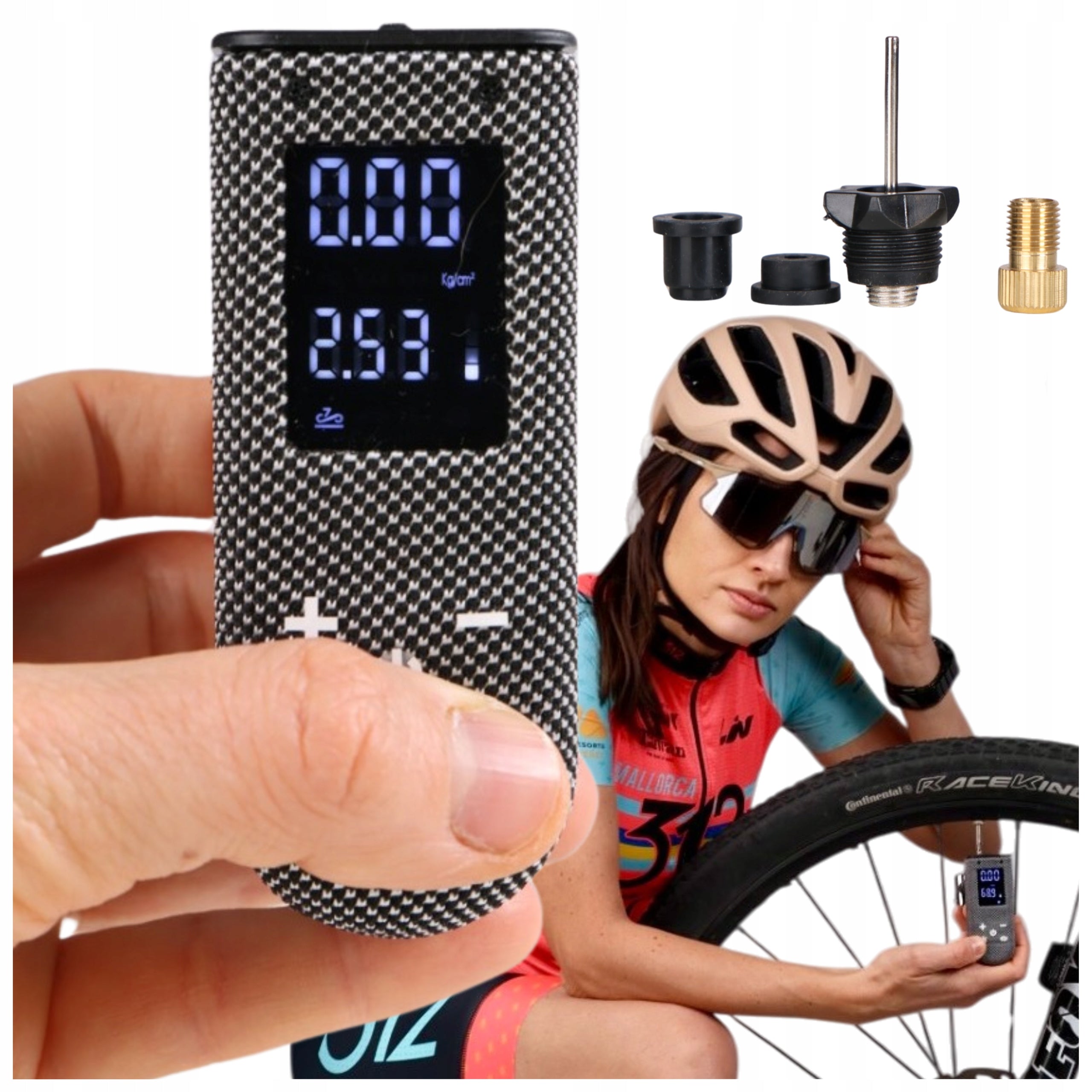 Bicycle Pump Electric Mini Compressor Portable Wireless 7 BAR
