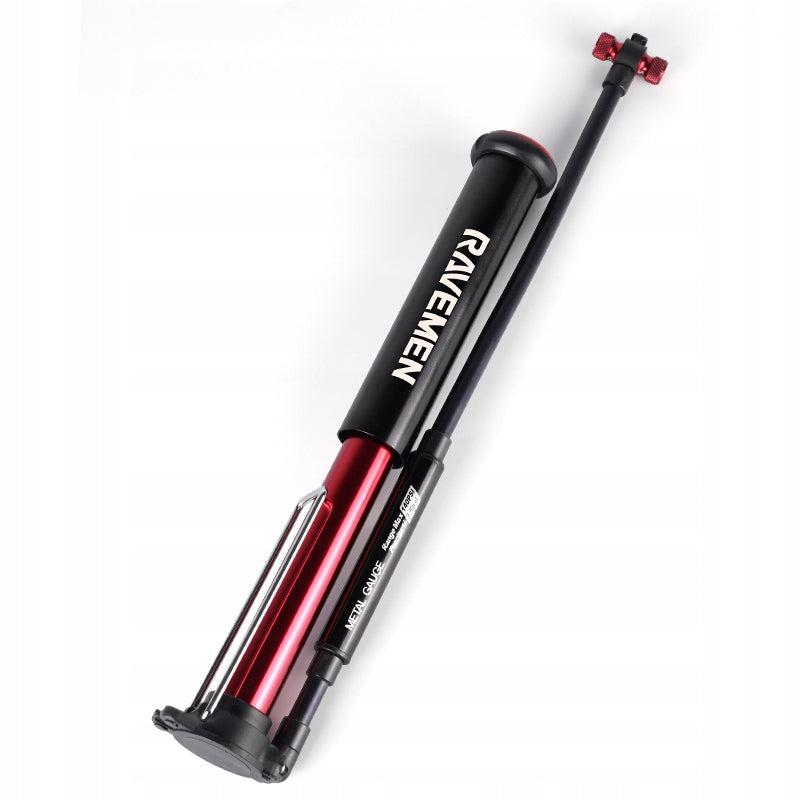Bicycle Pump RAVEMEN MP02 220PSI, Pressure Gauge, Nozzle T Manufacturer code MP02