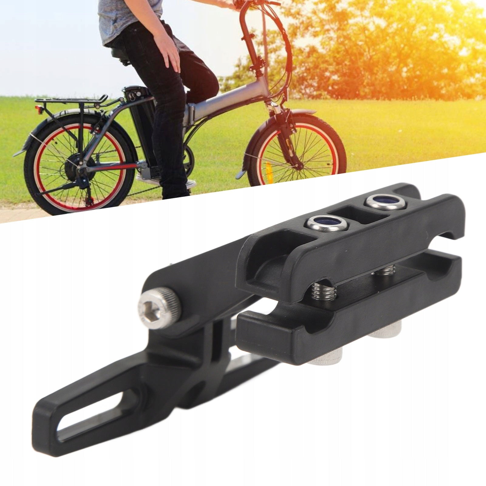 Bicycle Rear Saddle Lamp Holder In Bike For flashlight