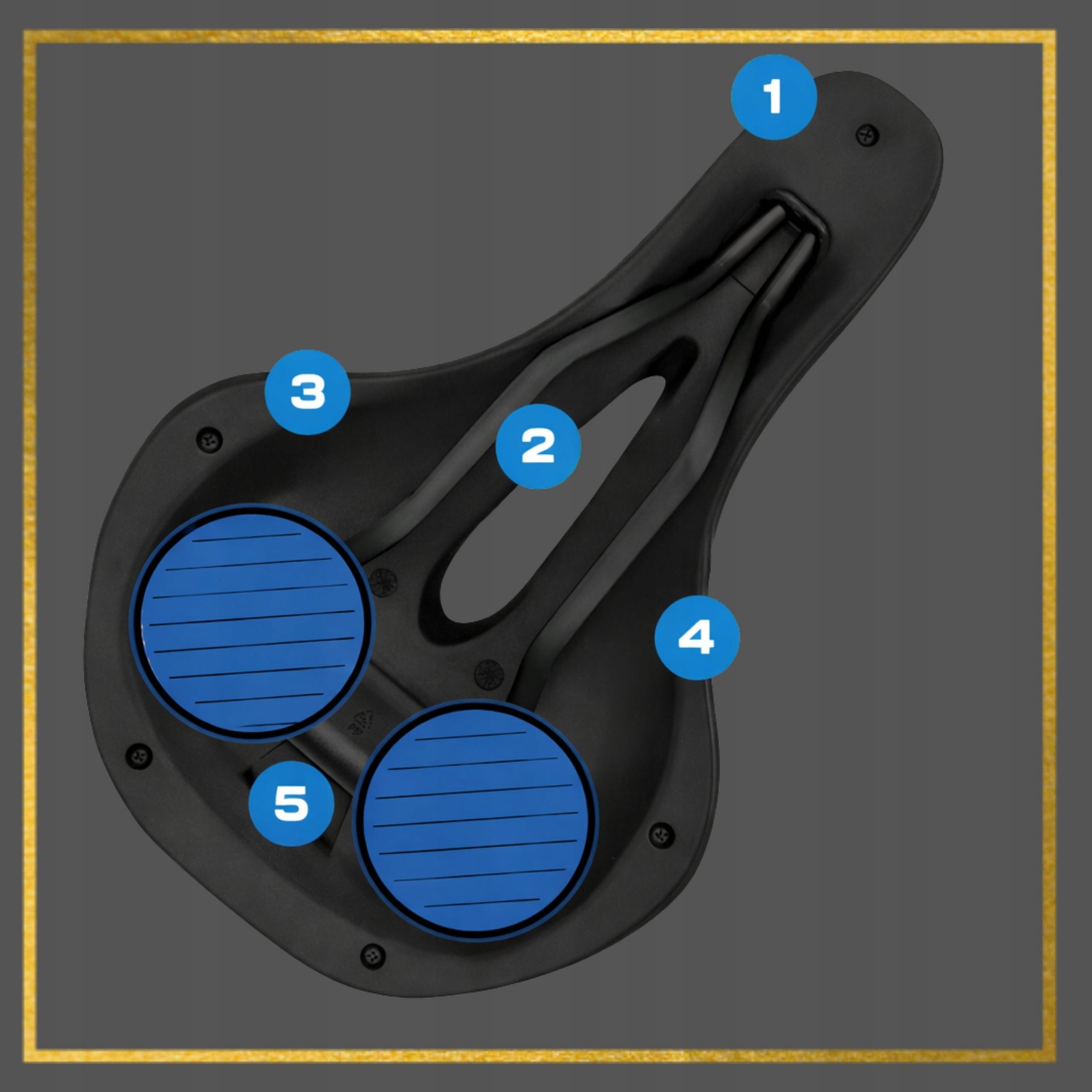 Bicycle SADDLE Comfortable Bicycle SADDLE Soft Anti-Shock Gel M Manufacturer code WYGODNE MIĘKKIE DLA ROWERZYSTY SIODELKO