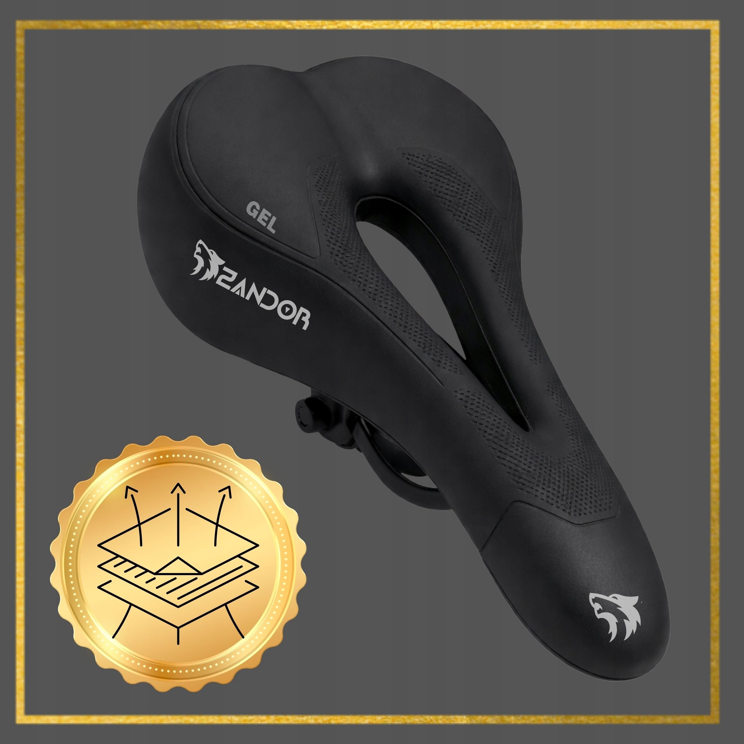 Bicycle SADDLE Comfortable Bicycle SADDLE Soft Anti-Shock Gel M Model DAMSKIE MĘSKIE ROWEROWE
