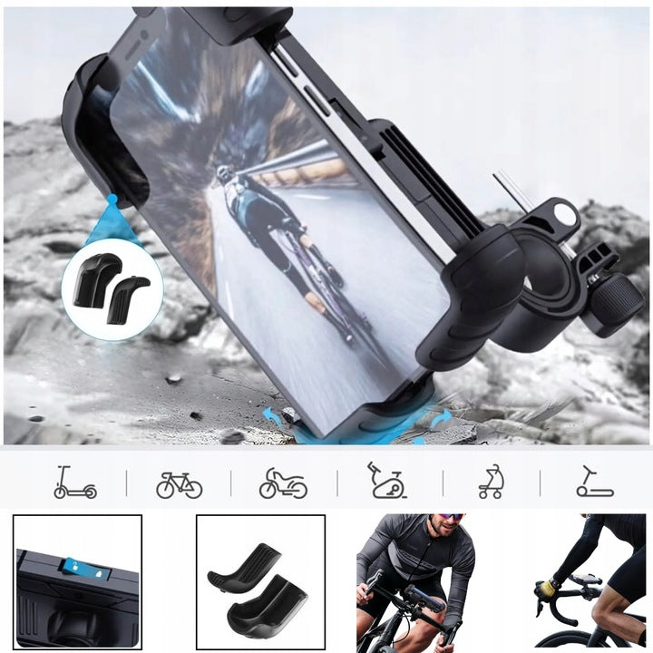 Bicycle Scooter Holder Quad For Universal Phone 360° Anti-Shock EAN (GTIN) 5907291505526