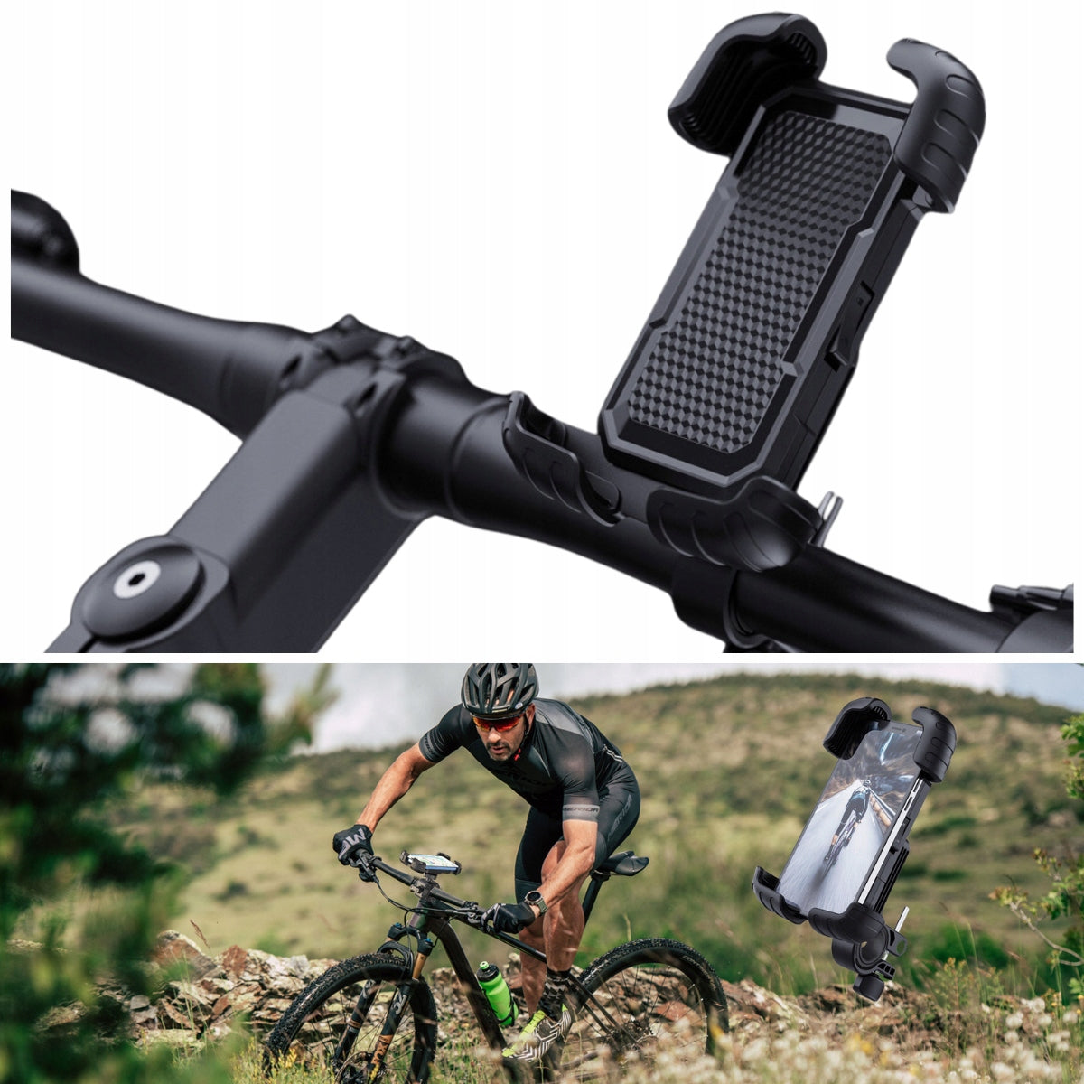 Bicycle Scooter Holder Quad For Universal Phone 360° Anti-Shock For mobile