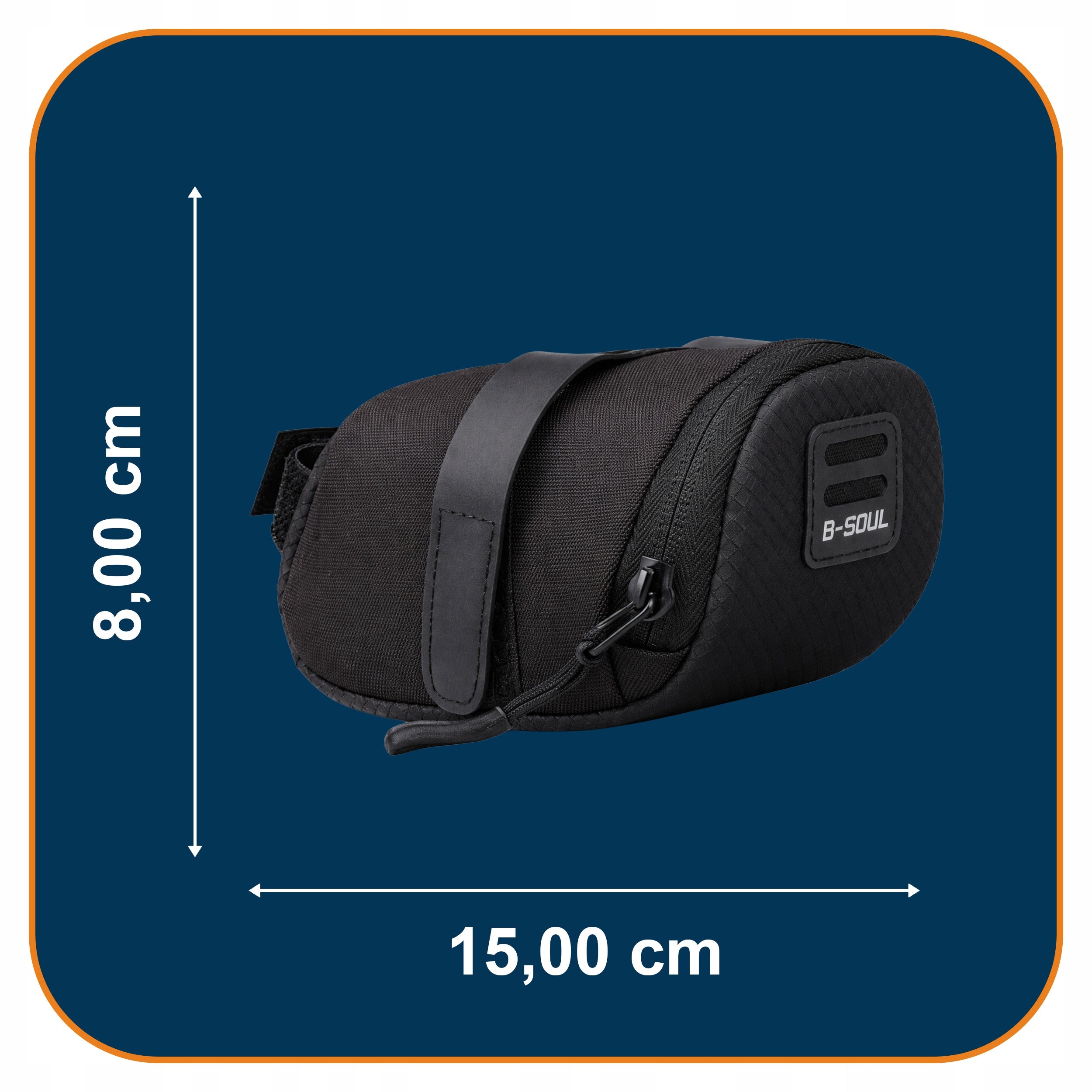 Bicycle Seat Bag Waterproof Black Bicycle Bag Manufacturer code TORBA ROWEROWA 0143