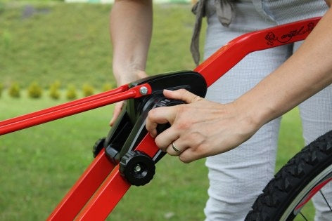 Bicycle Tow Holder Peruzzo for towing bicycle mounts up to 20" yellow For for kids