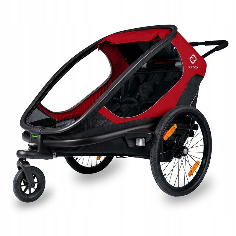 Bicycle Trailer Hamax Outback Twin Red Packaging status original