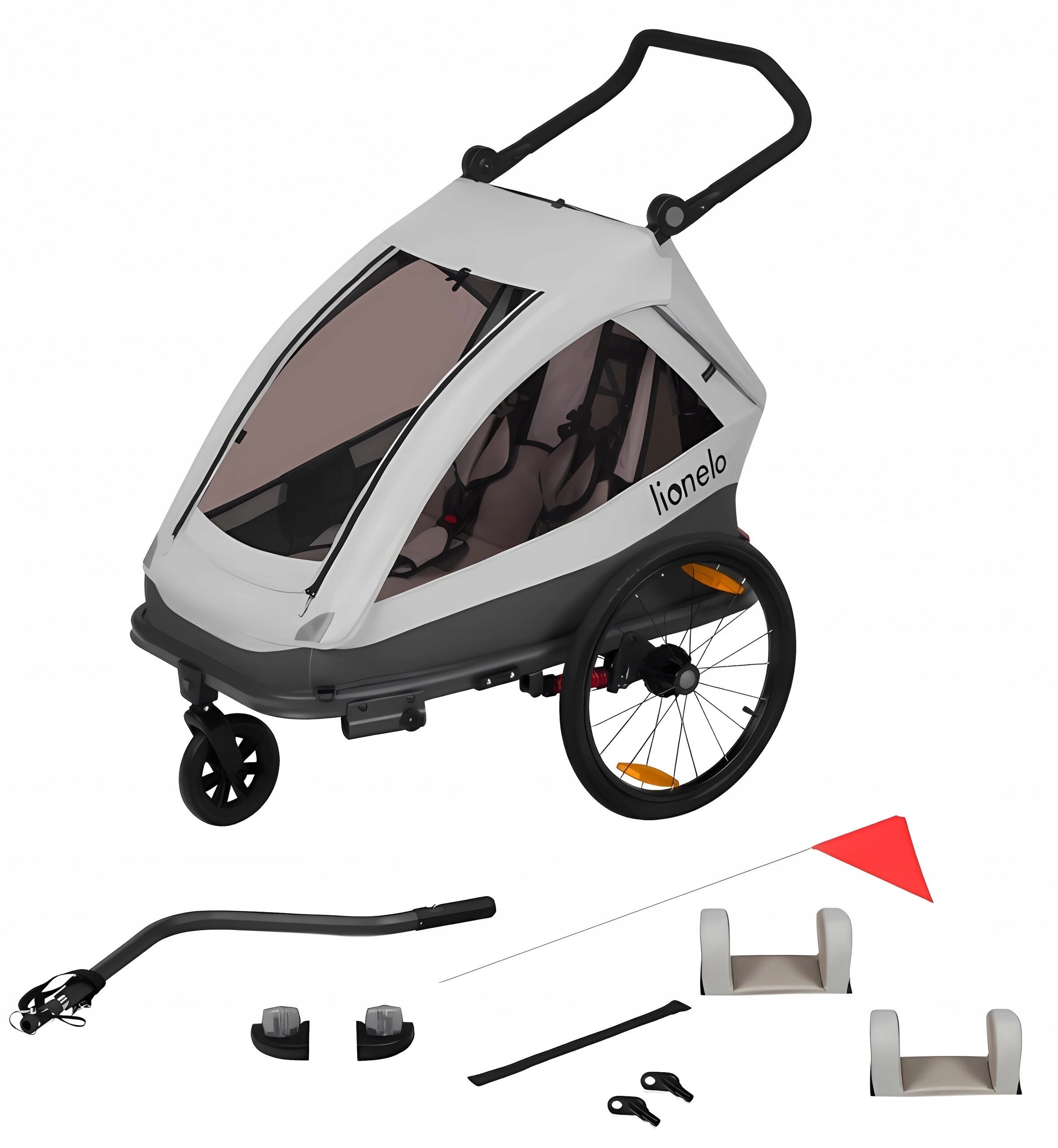 Bicycle Trailer LIONELO Cama Grey Brand Lionelo