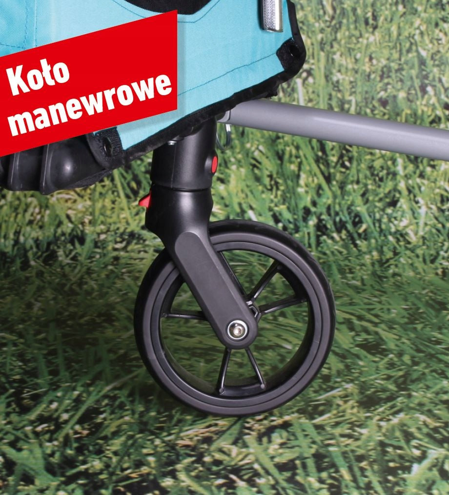 Bicycle Trailer for Children Jogger 2in1 Folding 2 Person up to 55 kg Additional features shock absorption brake mosquito net hi-vis reflectors sun visors lighting