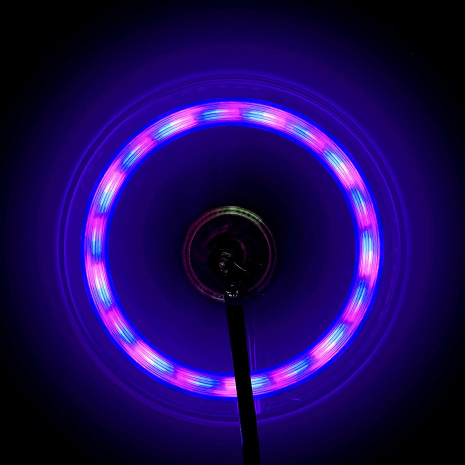 Bicycle Wheel Light Bike Spoke Light Reflective Warning Lamp Colorful Packaging status original