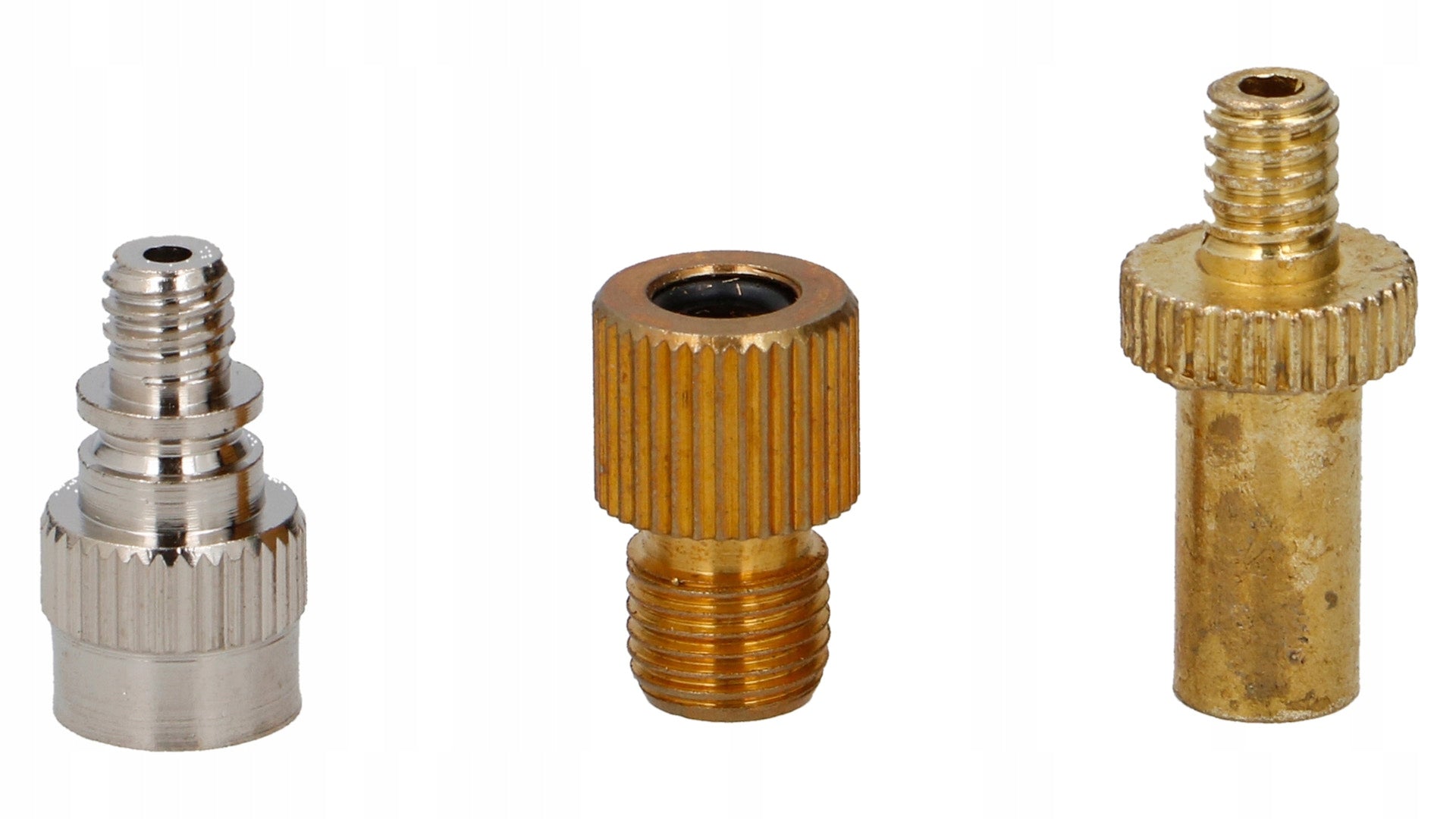 Bicycle Wheel Pumping Adapter Kit DUNLOP Valve Adapters Color gold
