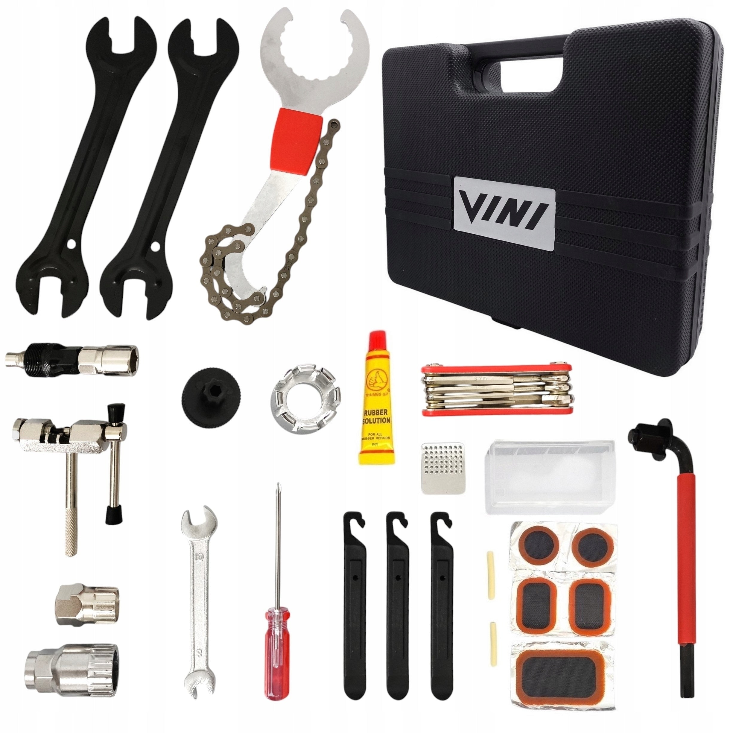 Bicycle Wrench Tool Set 18 Pcs Tool Box Suitcase