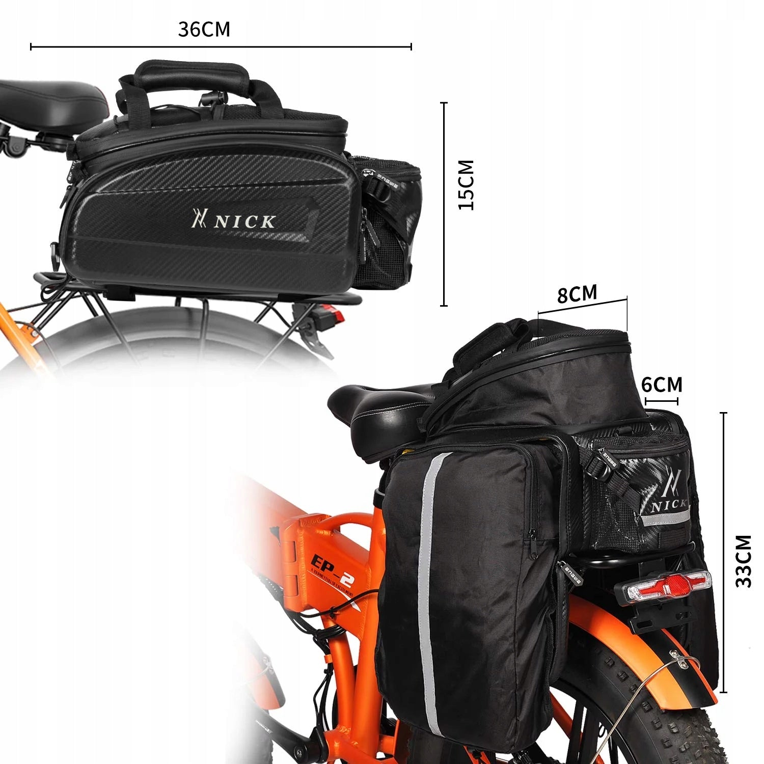 Bicycle bag NICK 17-35l Brand no brand