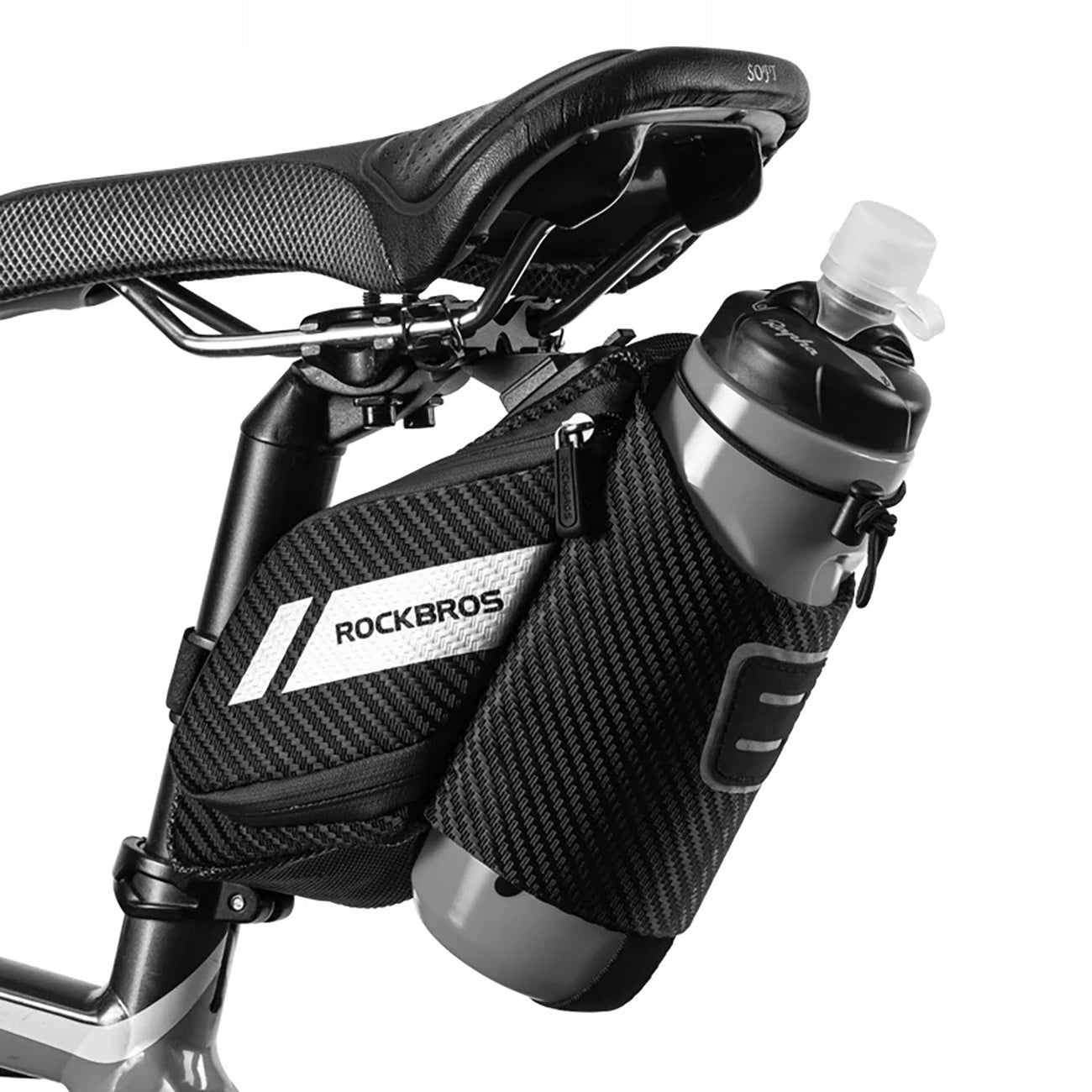 Bicycle bag Rockbros C32BK seat 1,5 l with water bottle pocket Brand Rockbros