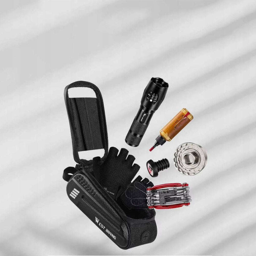 Bicycle bag phone holder waterproof black pouch + cover Manufacturer code HA-0057A1-RG