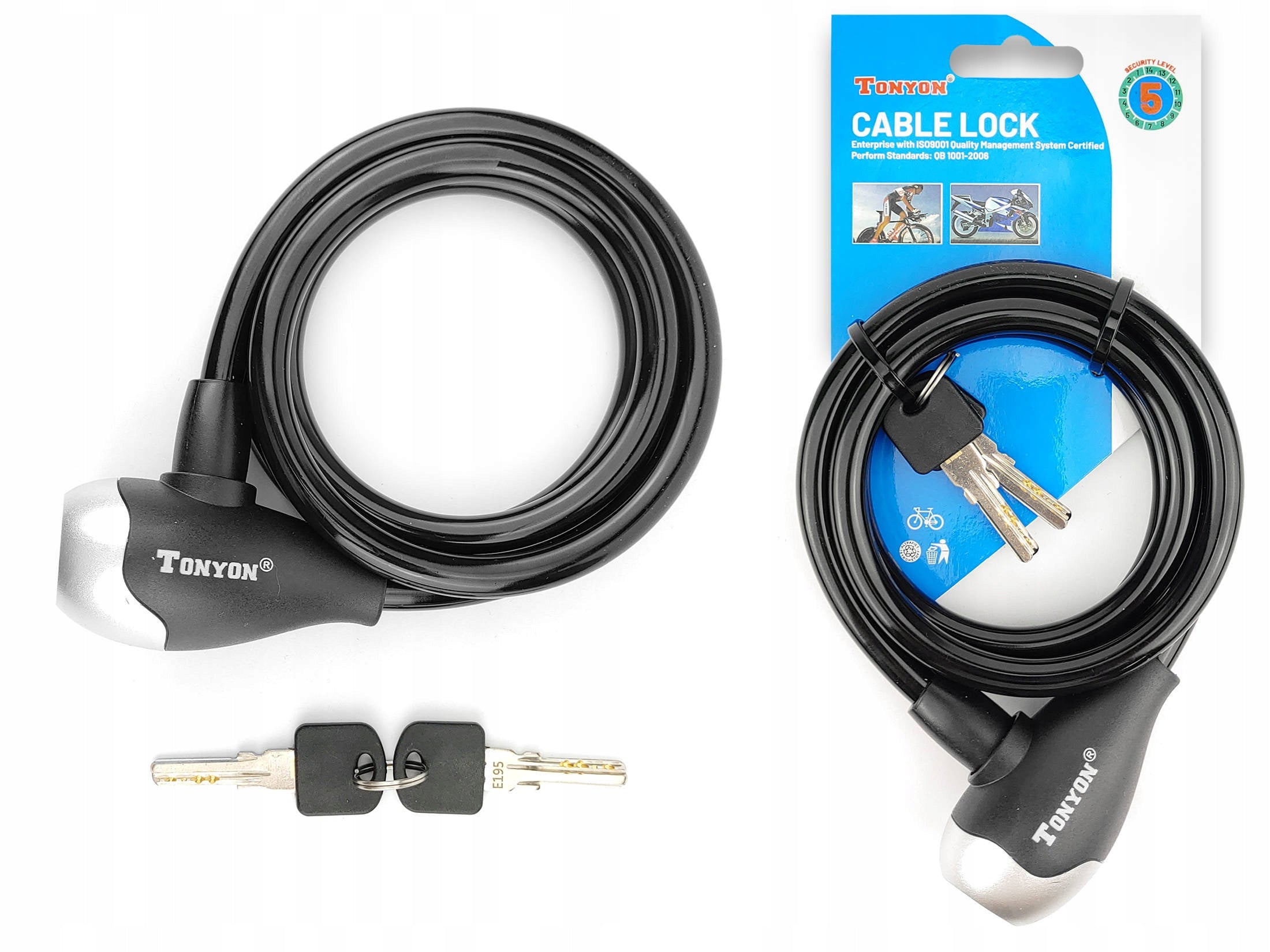 Bicycle cable lock 10 mm / 1200 mm