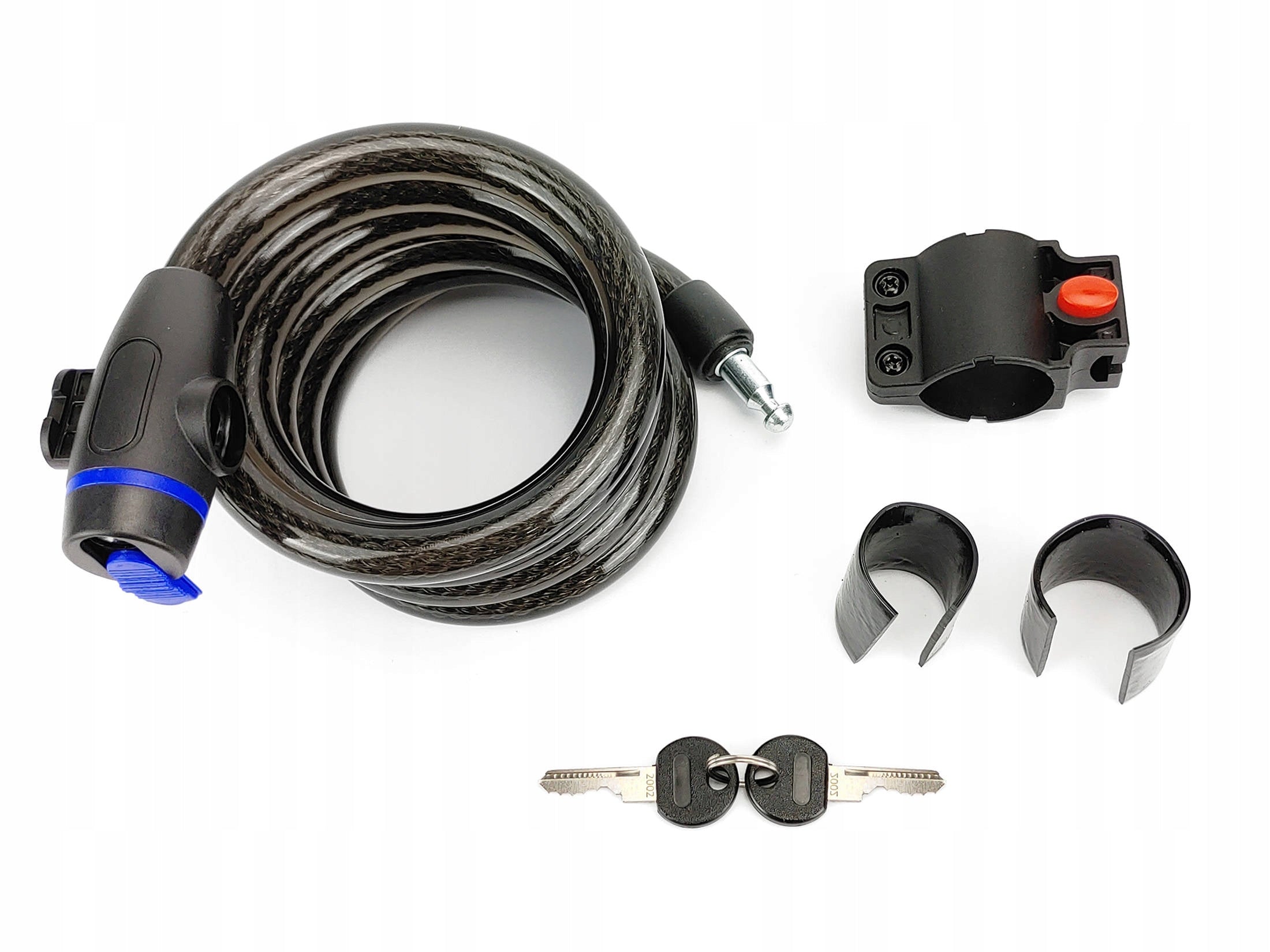 Bicycle cable lock with handle 15 mm/1800 mm Packaging status original