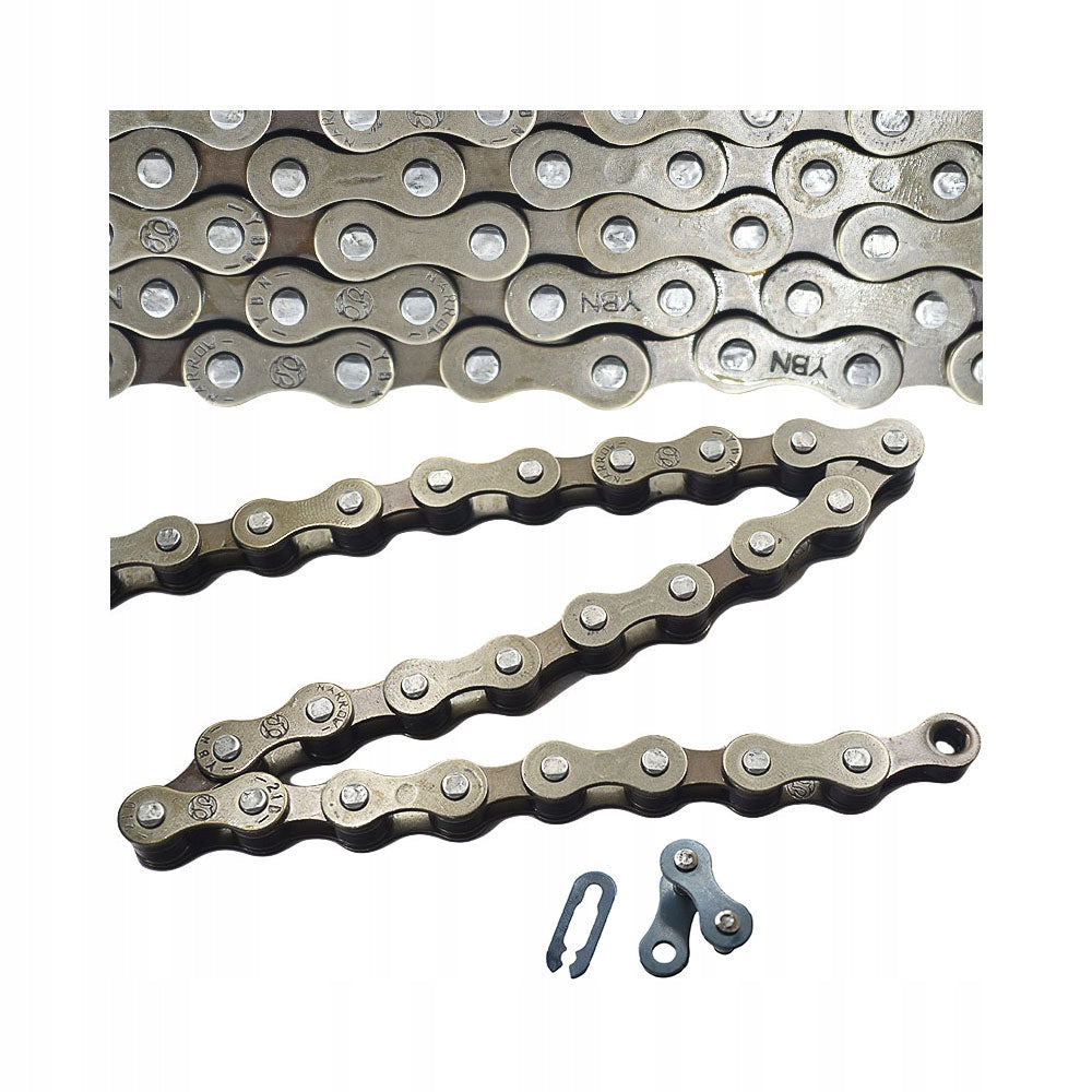 Bicycle chain 1 row 106 links for bike M1/2 x 1/8 inch pin 8,6 mm Manufacturer code S410