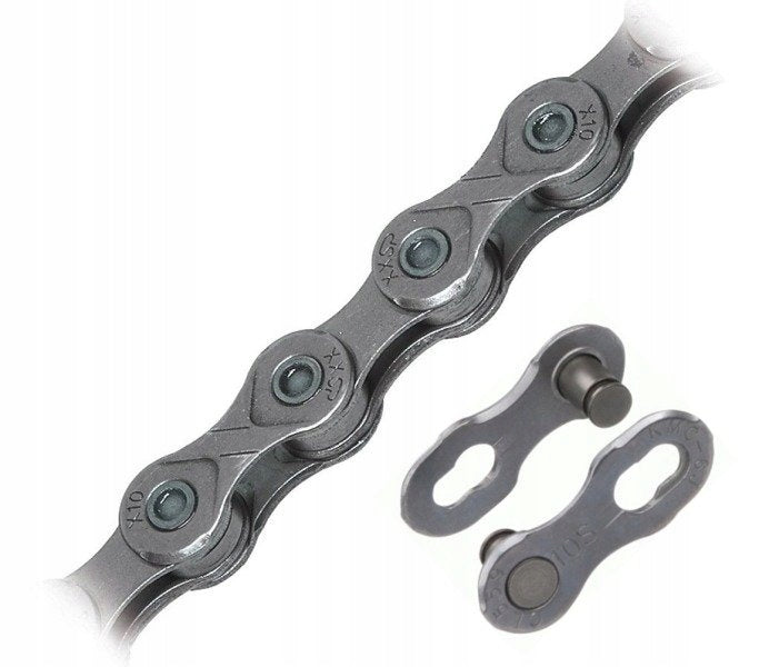 Bicycle chain KMC X10 10-row 114 links grey 5,9-6,2 mm BOX Brand KMC