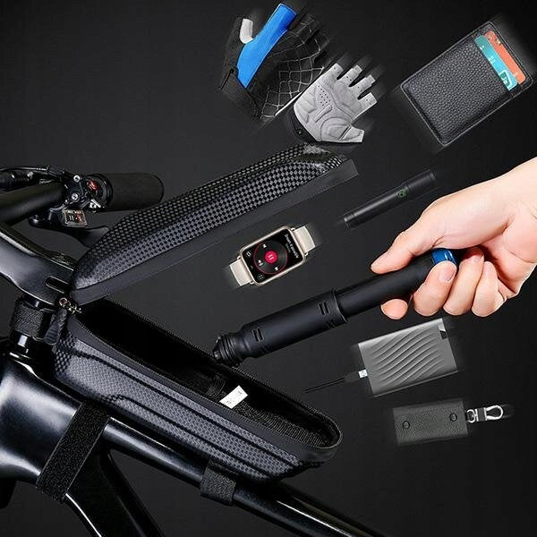 Bicycle frame bag TAKEZERO TZ05 Black Product weight with unit packaging 0.15 kg