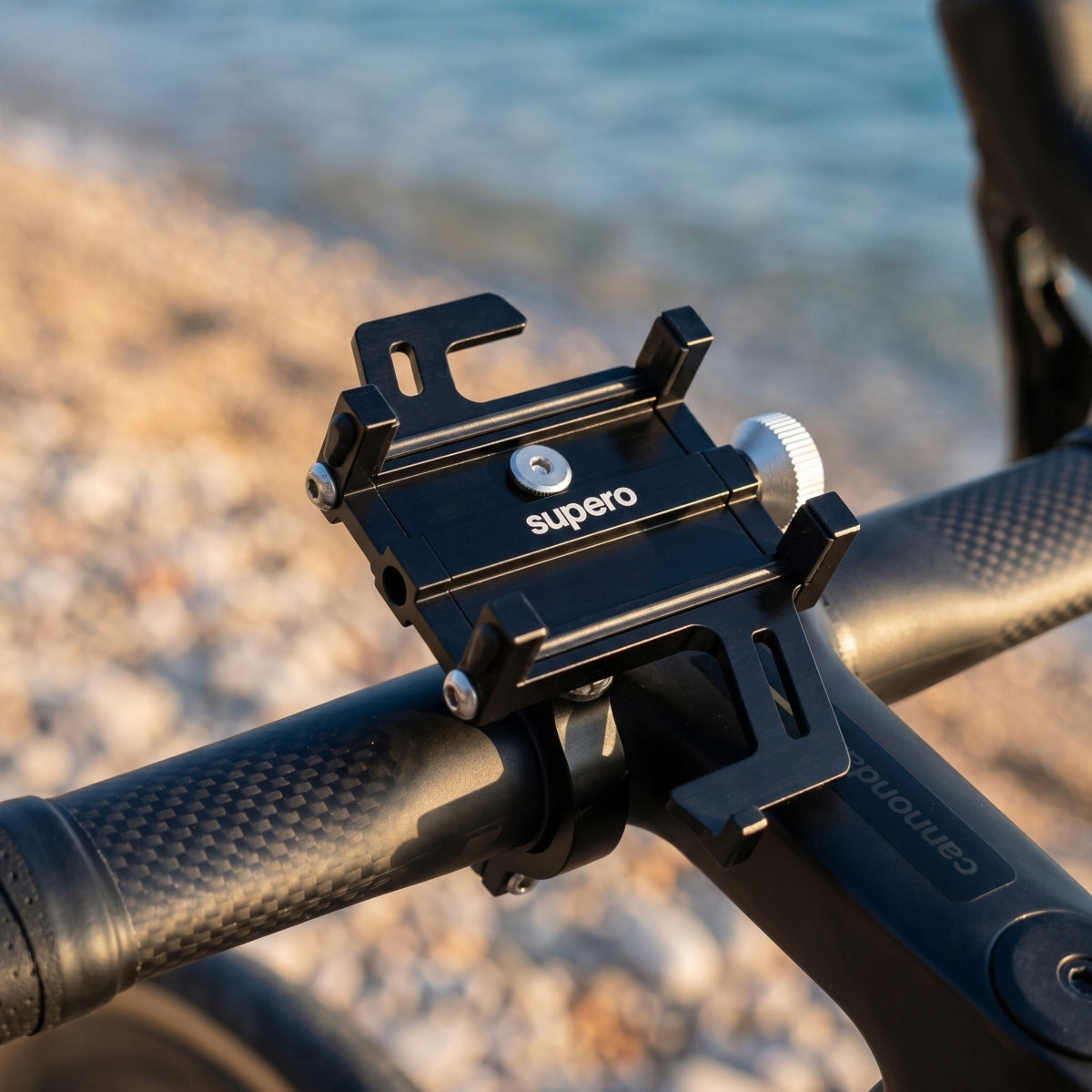 Bicycle handlebar holder phone from 55mm to 95mm aluminum for bike Manufacturer code 5903814686284_SUPERO_ALLOYMOUNT_360