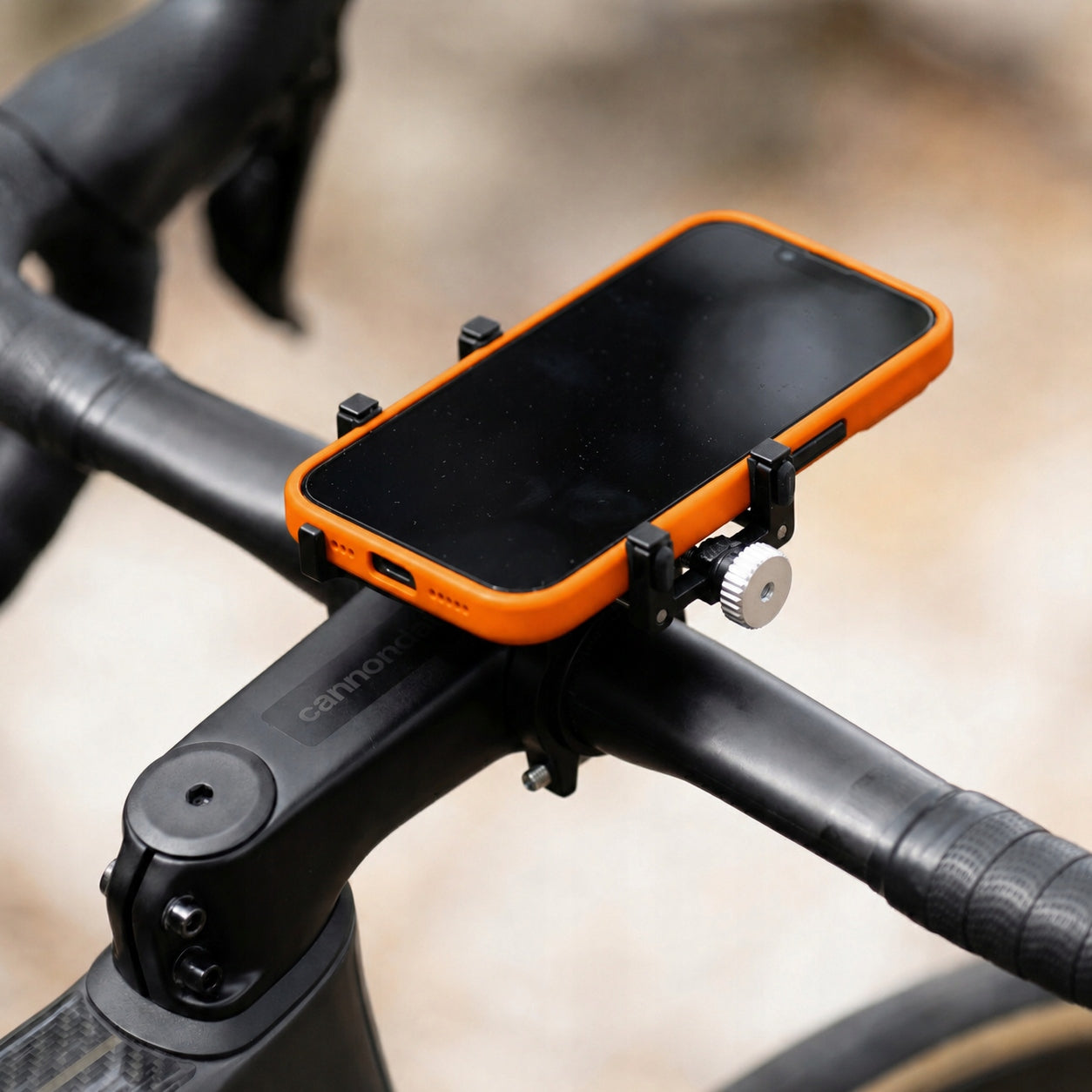 Bicycle handlebar holder phone from 55mm to 95mm aluminum for bike Product weight with unit packaging 0.13 kg