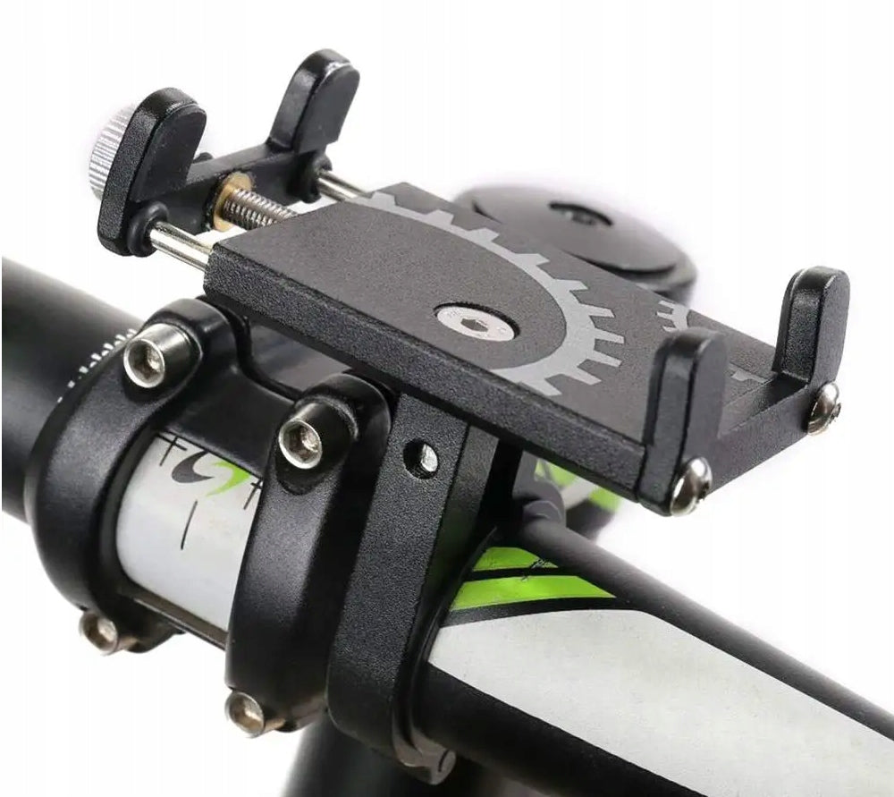 Bicycle holder for phone aluminium 360° black