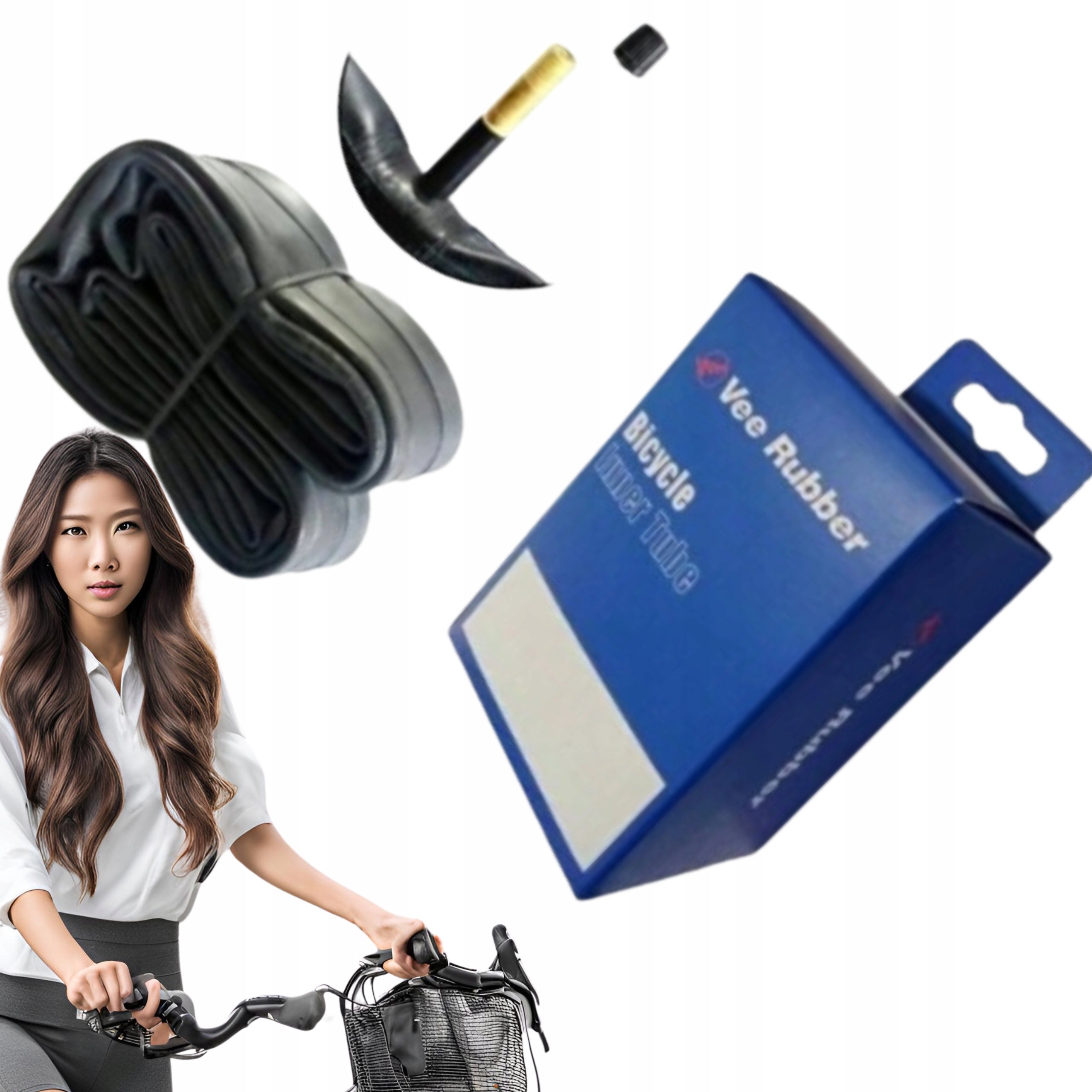 Bicycle inner tube 26x2 10 schrader 26 x 2.10 AV-48mm 26x1.75/2.125