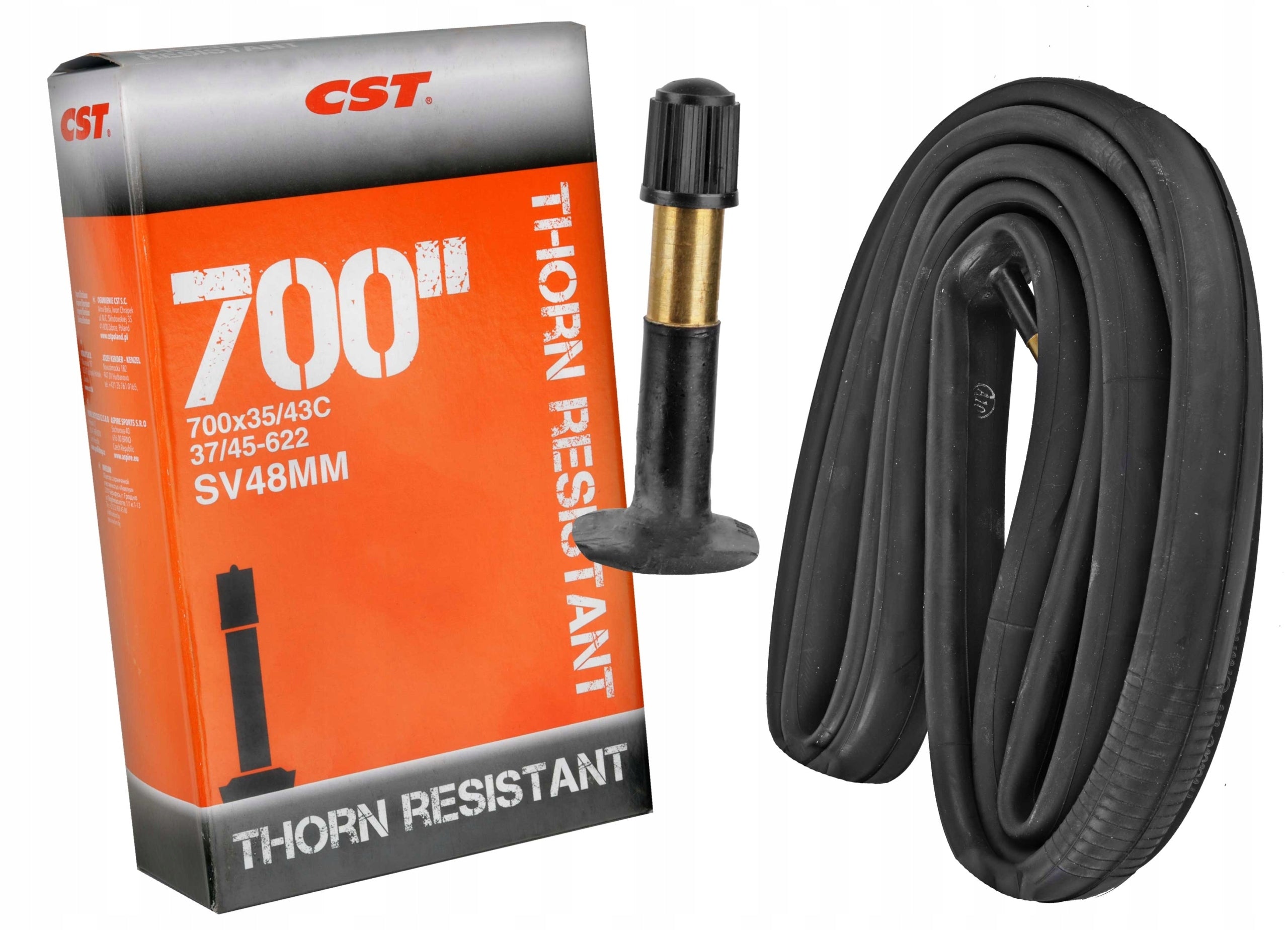 Bicycle inner tube CST 700x35c/43C (37/45-622) AV/SV-48mm TB-CS106