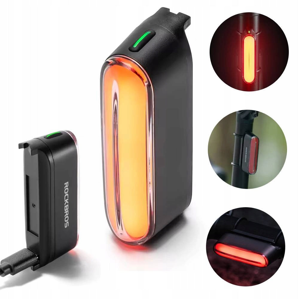 Bicycle light LED magnetic rear IPX6 400mAh USB C 36h ROCKBROS magnet Manufacturer code RB.LIGHT033