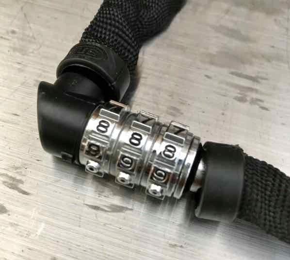 Bicycle lock Abus Web 1200 cipher chain - 60 cm Manufacturer code 1200 WEB/60 SZYFR