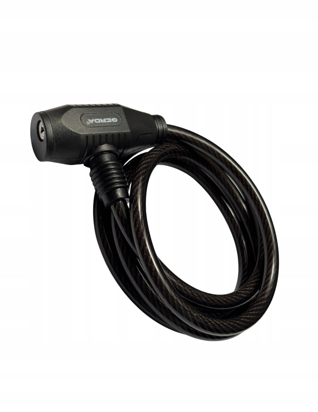 Bicycle lock GERDA 1500/8A round black 150cm Kind cord