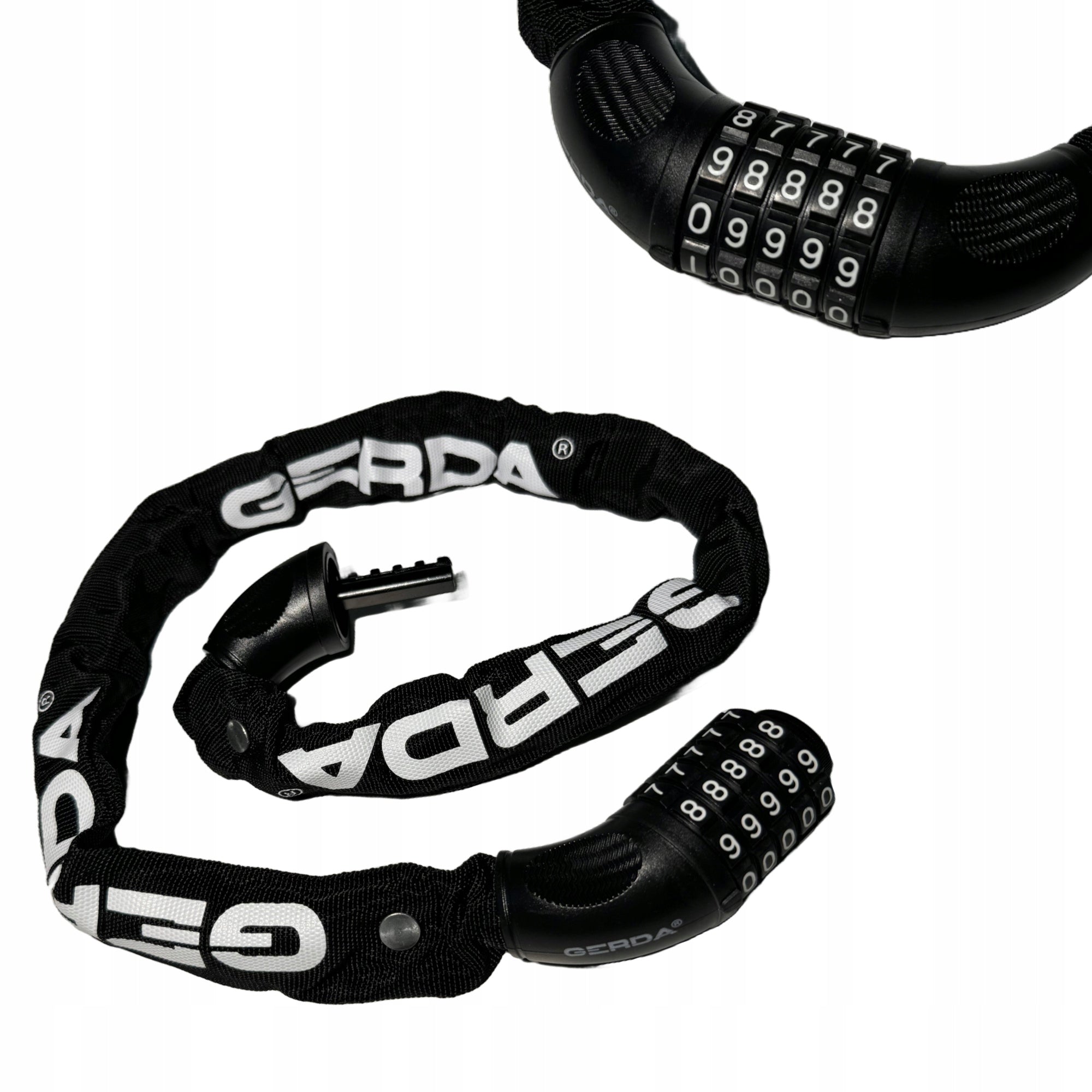 Bicycle lock GERDA CONTRA COMBO 900/6C chain Black Universal Manufacturer code 0SCK0090006.06C0XP