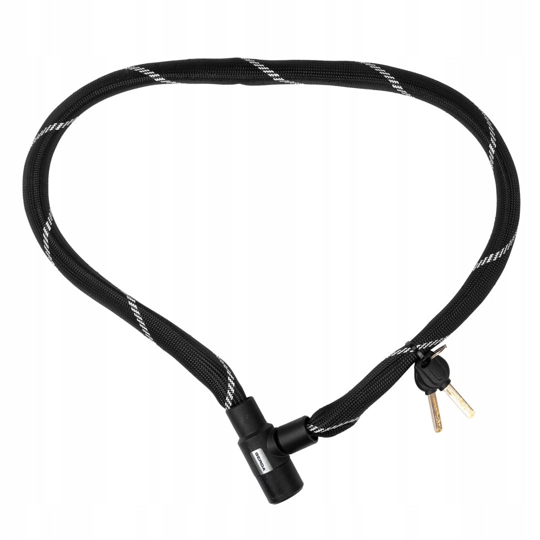 Bicycle lock GERDA CONTRA LINE 1200/6V chain Black