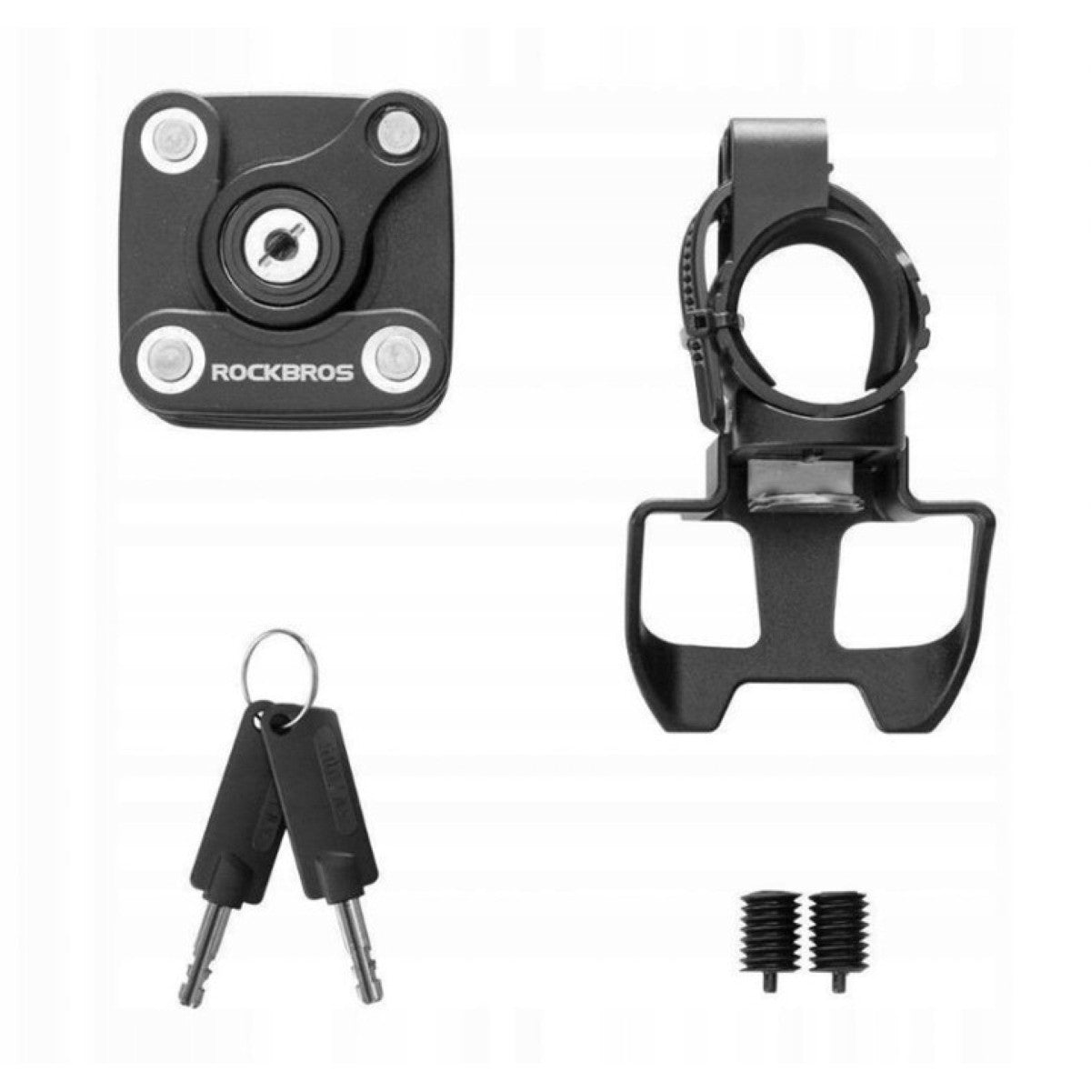 Bicycle lock RockBros, bicycle security, padlock, lock Kind folding lock