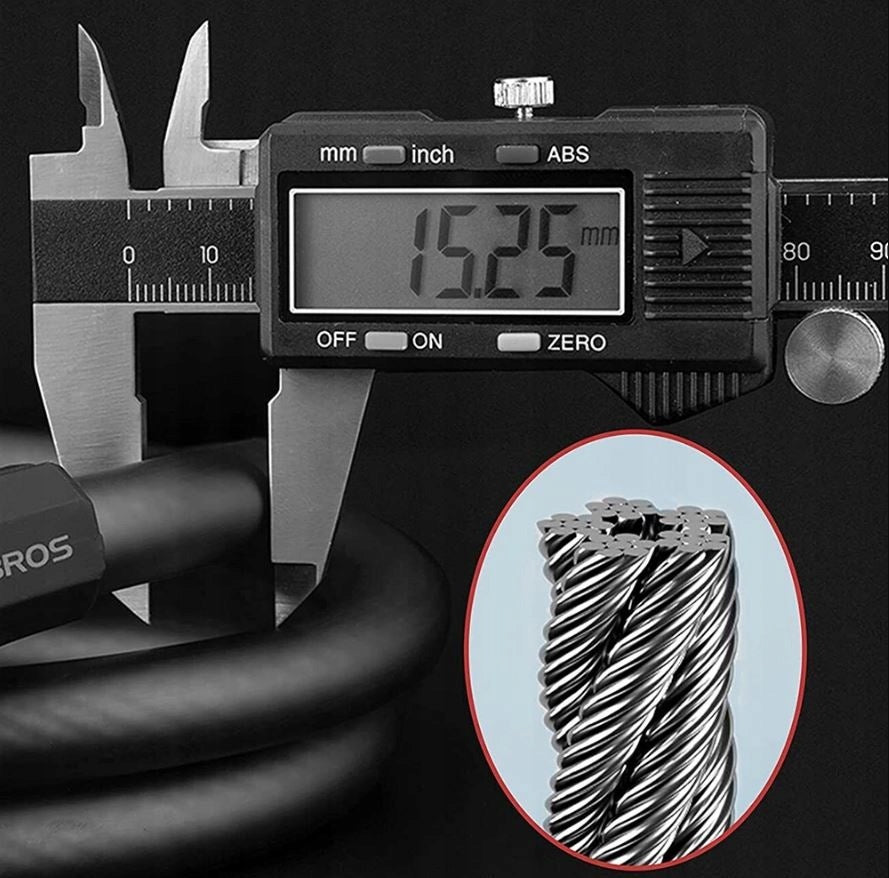 Bicycle lock Rockbros with combination lock 1,8m Kind cord
