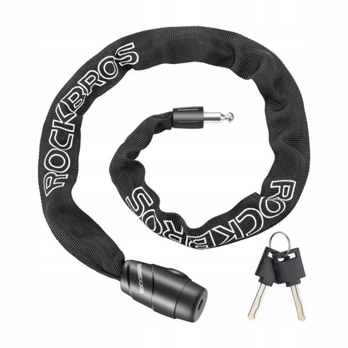 Bicycle lock, anti-theft chain 95cm + 2 Keys ROCKBROS