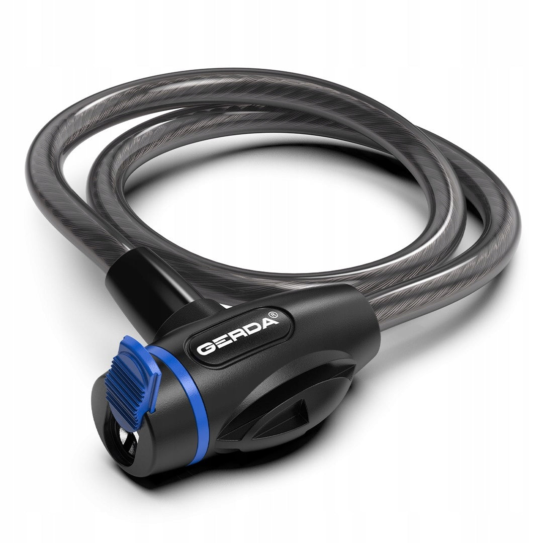 Bicycle lock cable with key GERDA FLEX 650/12T FREEBIE