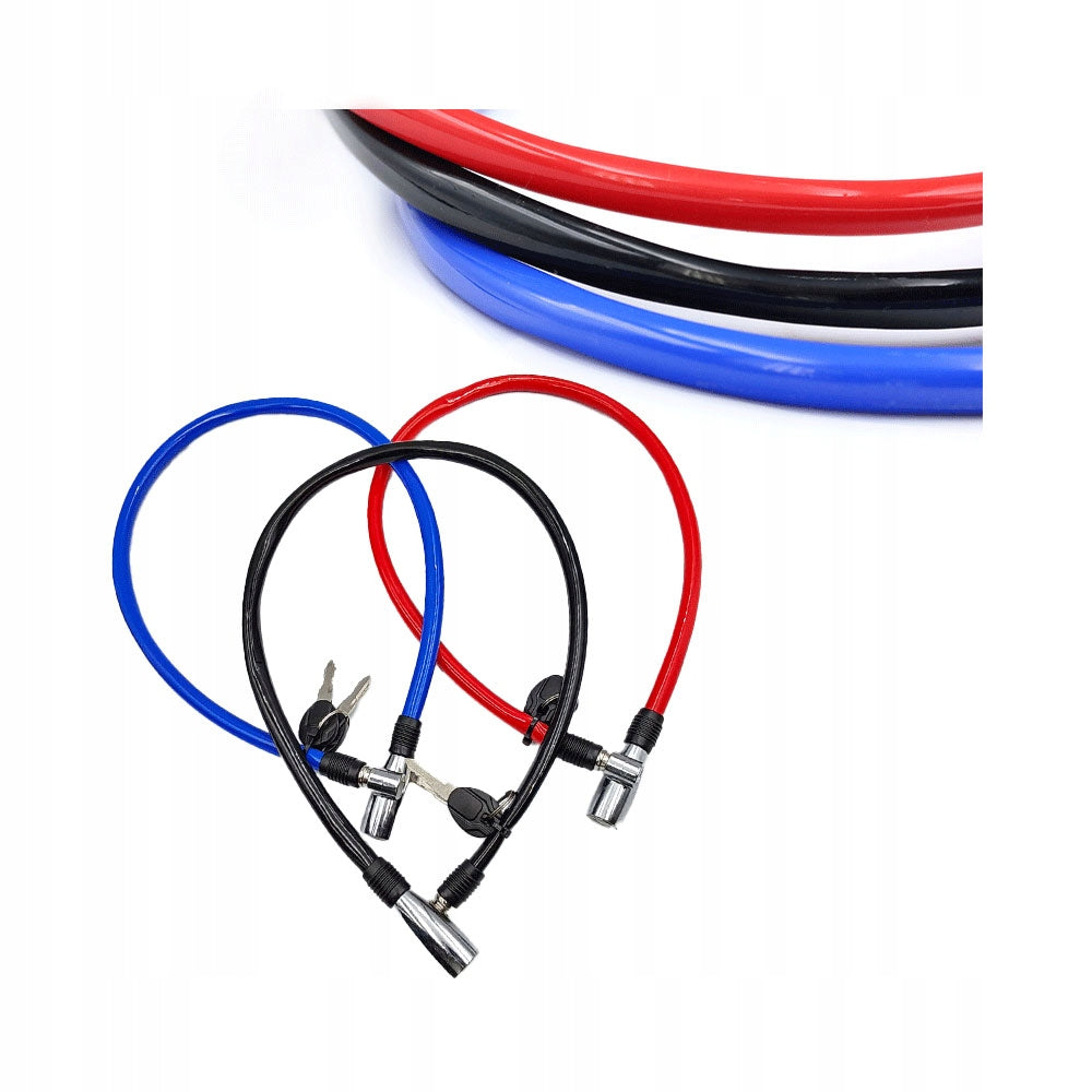 Bicycle lock closure loop for bike key mix colors