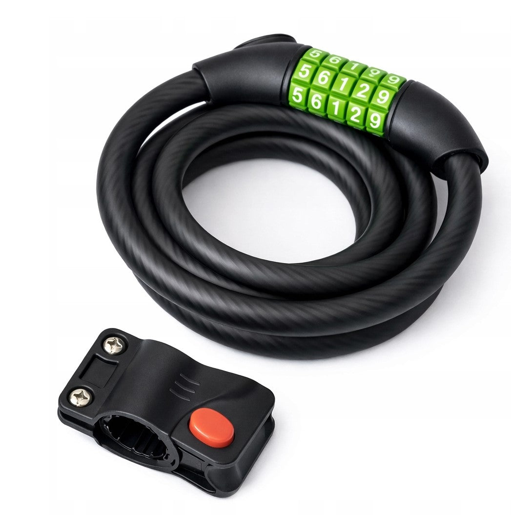 Bicycle lock for cipher Extend Numeric 5 steel cable 12x1200 Manufacturer code 001316