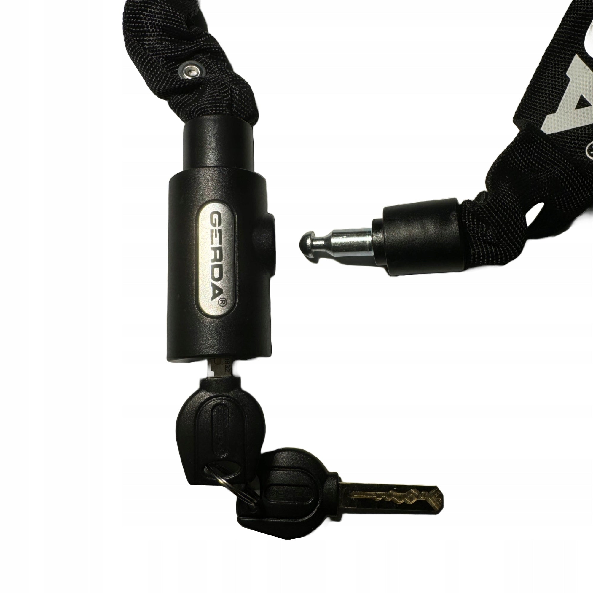 Bicycle lock strong chain with key GERDA CONTRA 900/6V chain 90cm Kind chain